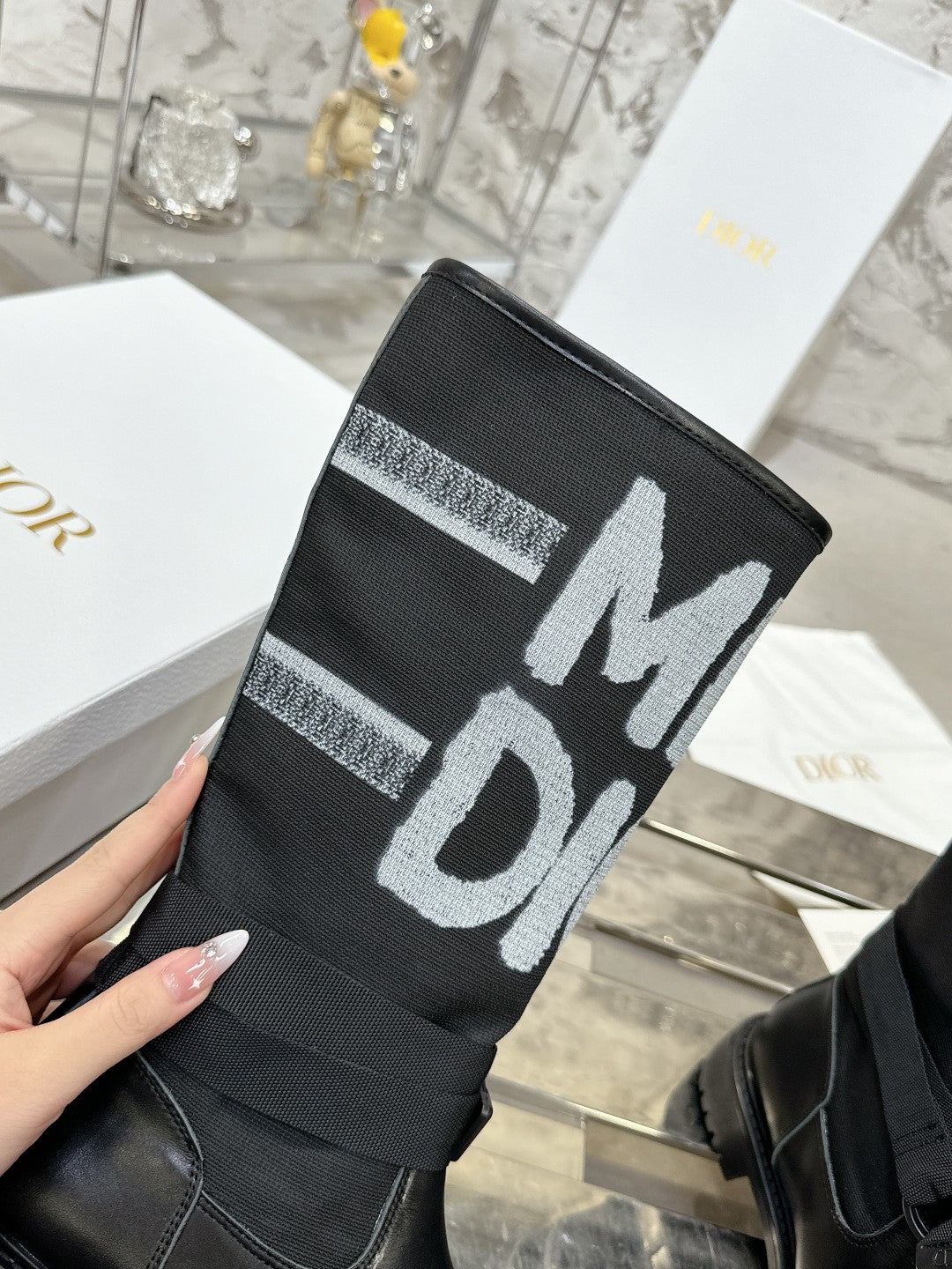 CD D-Major Boot In Black Canvas  100576