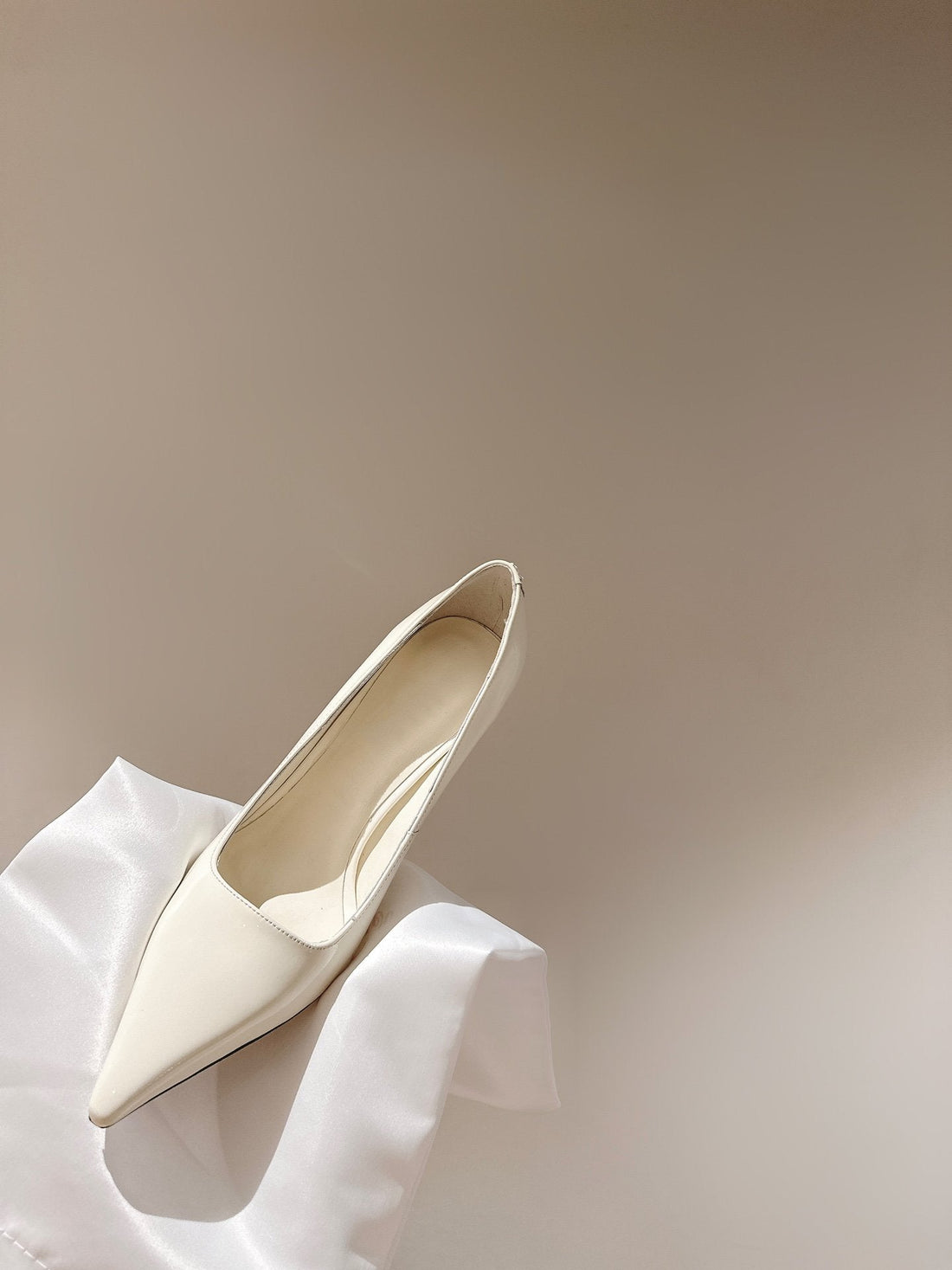 lxia 10cm white goatskin