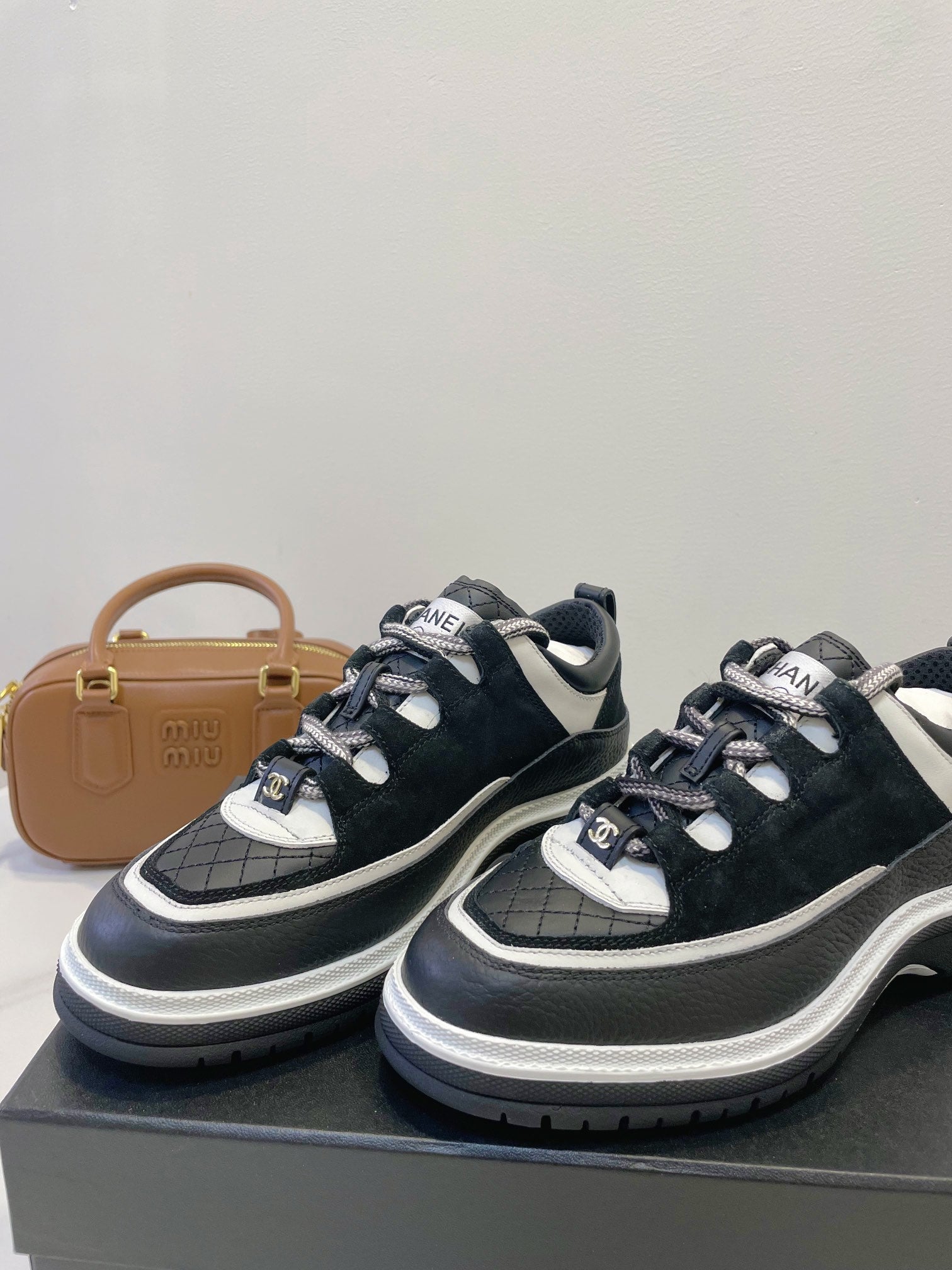 CC Sneaker In Black Cowhide  144774