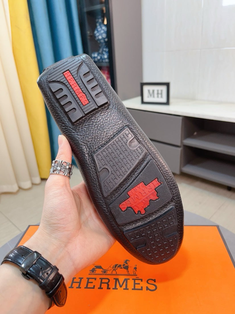 HM Men's Loafer Black Cowhide 263156