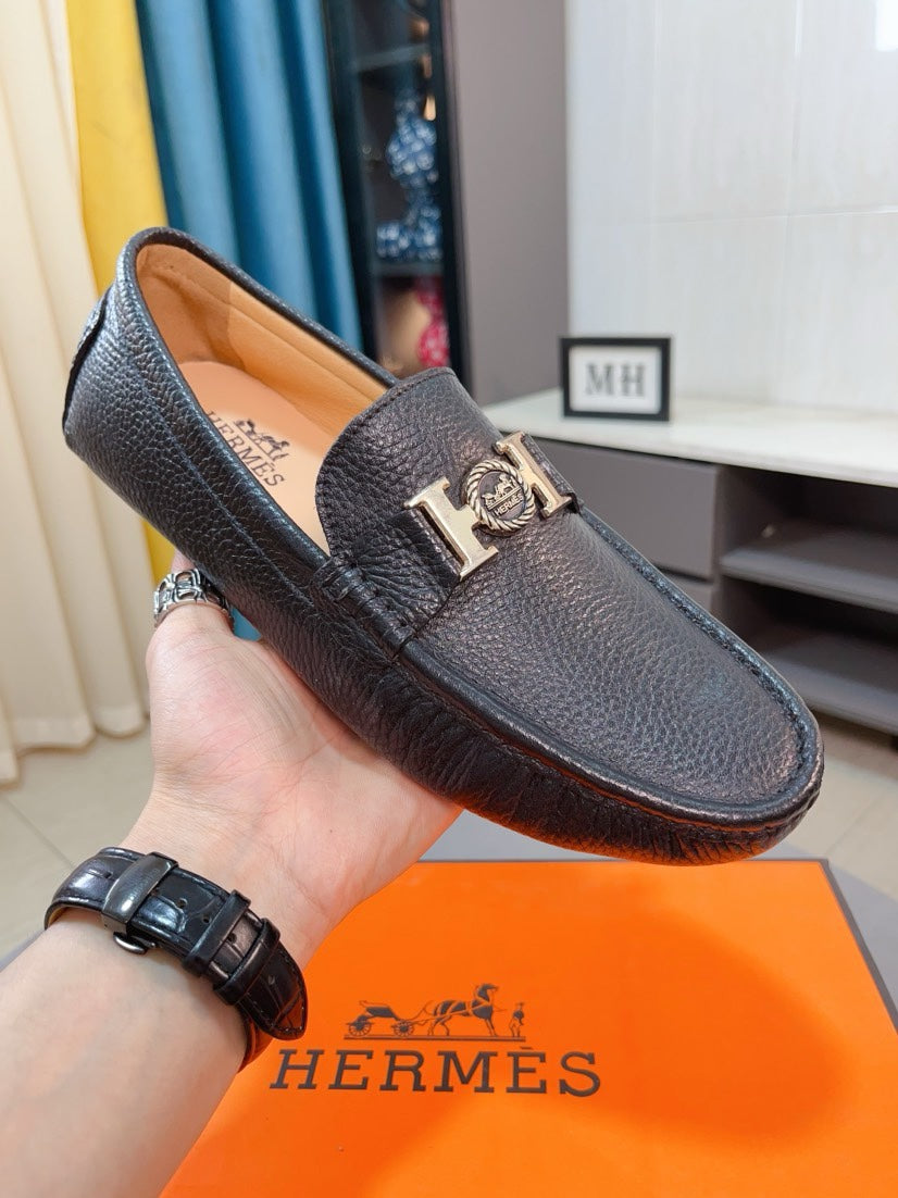 HM Men's Loafer Black Cowhide 263156