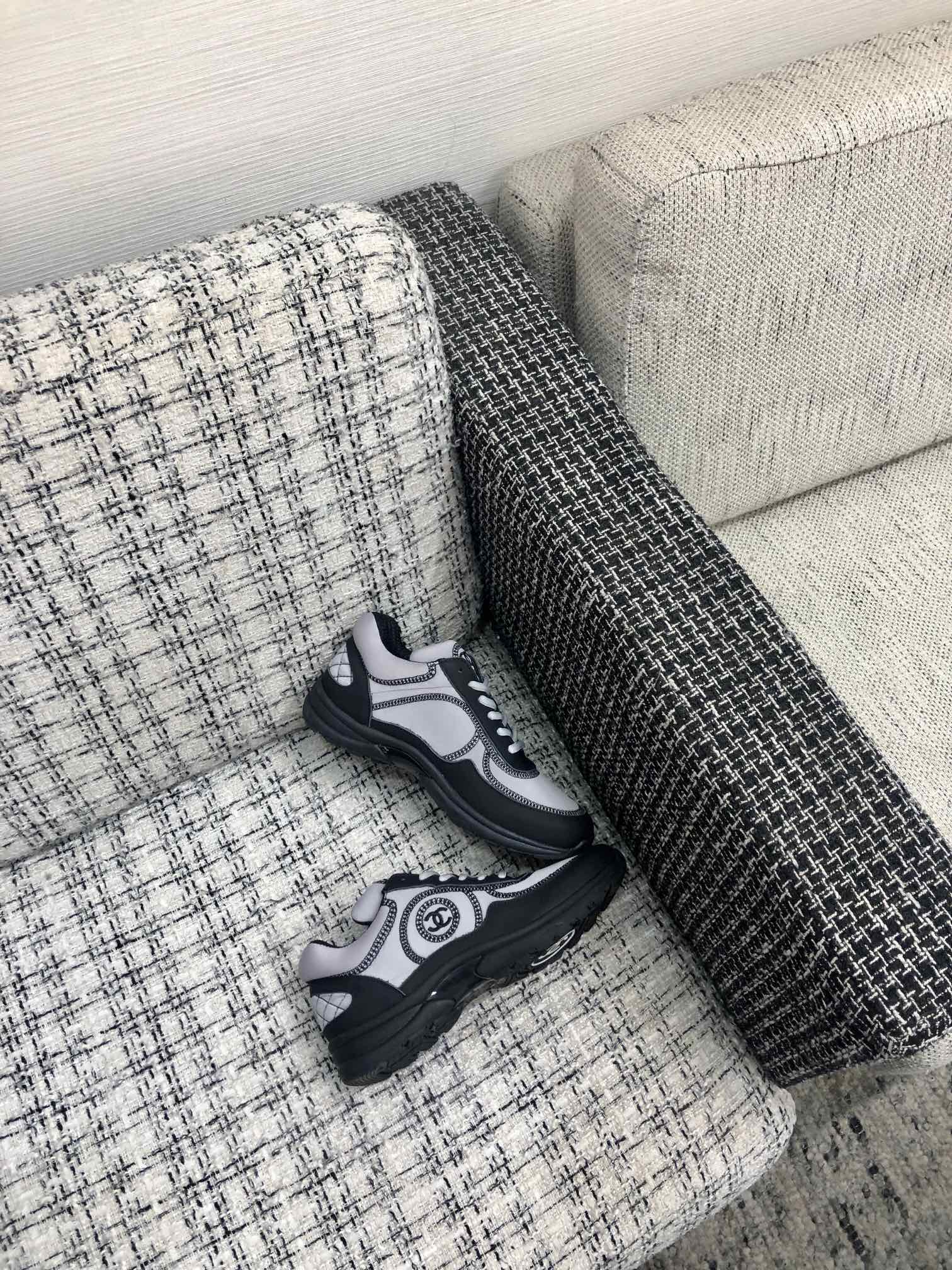 CC Sneaker Grey Black Fabric