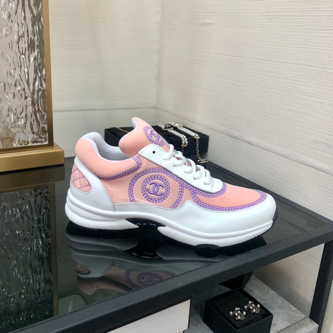 CC Sneaker Pink Mix Purple Fabric