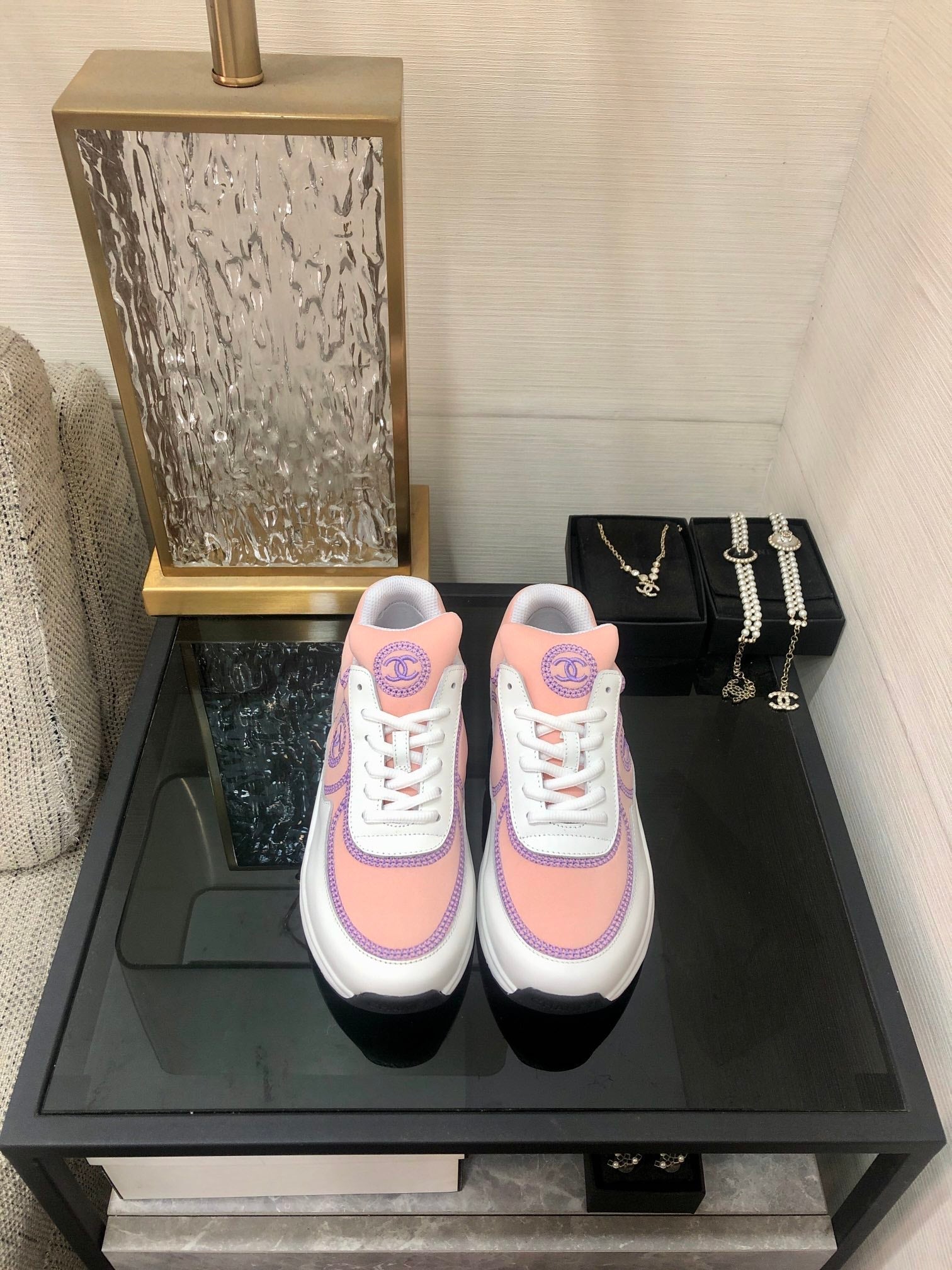 CC Sneaker Pink Mix Purple Fabric