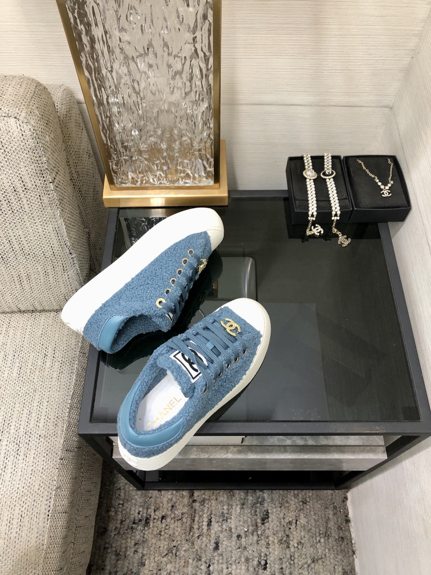 CC Low Sneaker Cerulean Wool