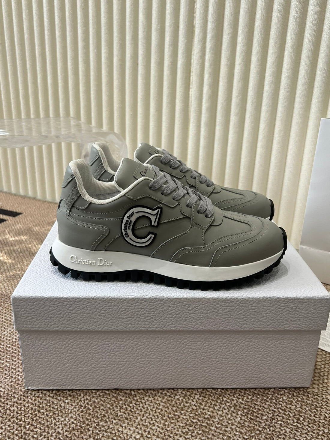 C'est Dior Sneaker Grey Lamskin
