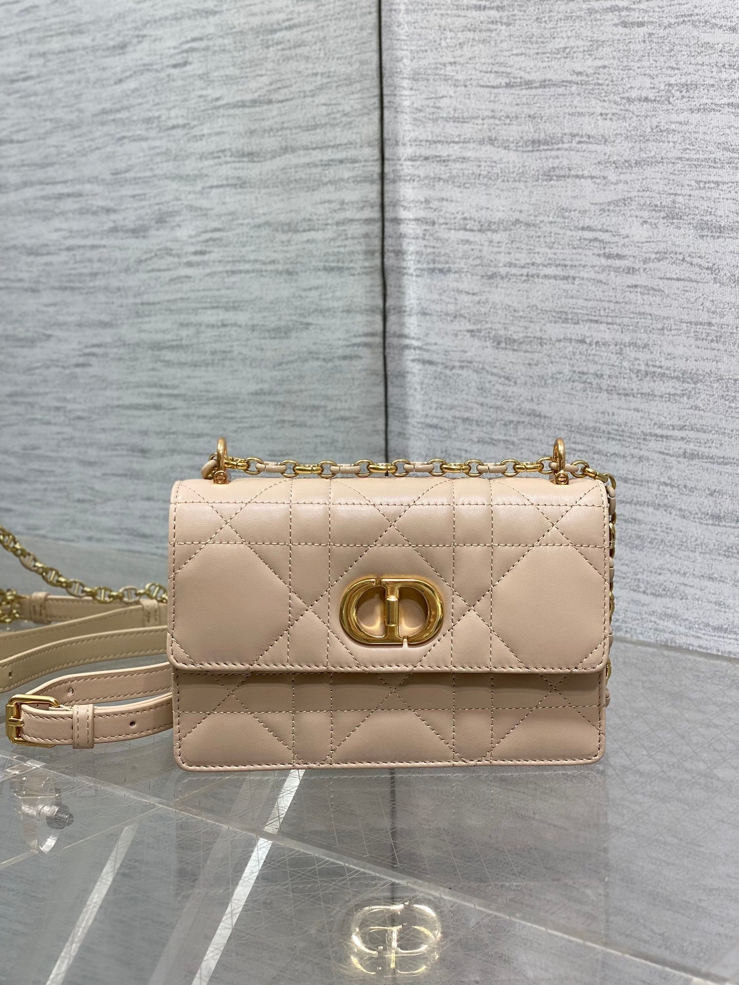 CD Miss Caro 17 Bag Desert Taupe Calfskin 226498