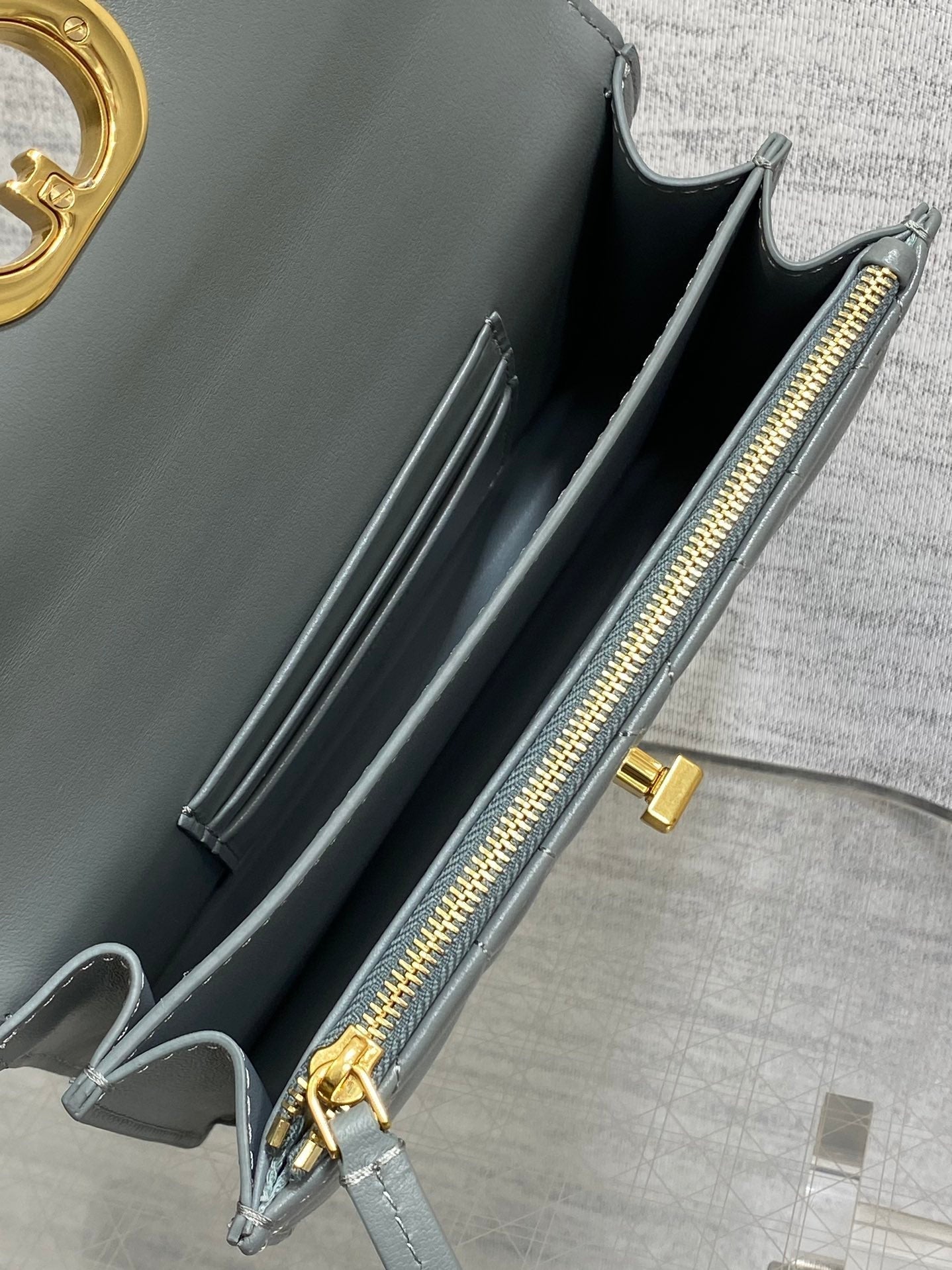 CD Miss Caro 17 Bag Grey Calfskin 229246