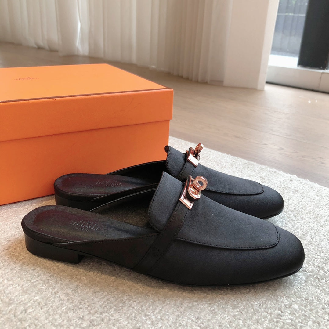 HM OZ Mule Black Suede 756852