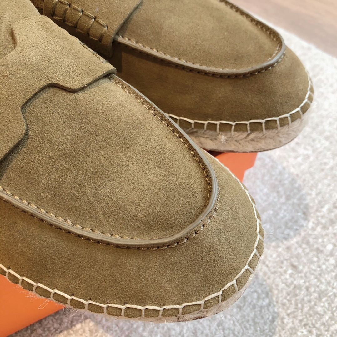 HM Trip Espadrille Dark Gray Suede