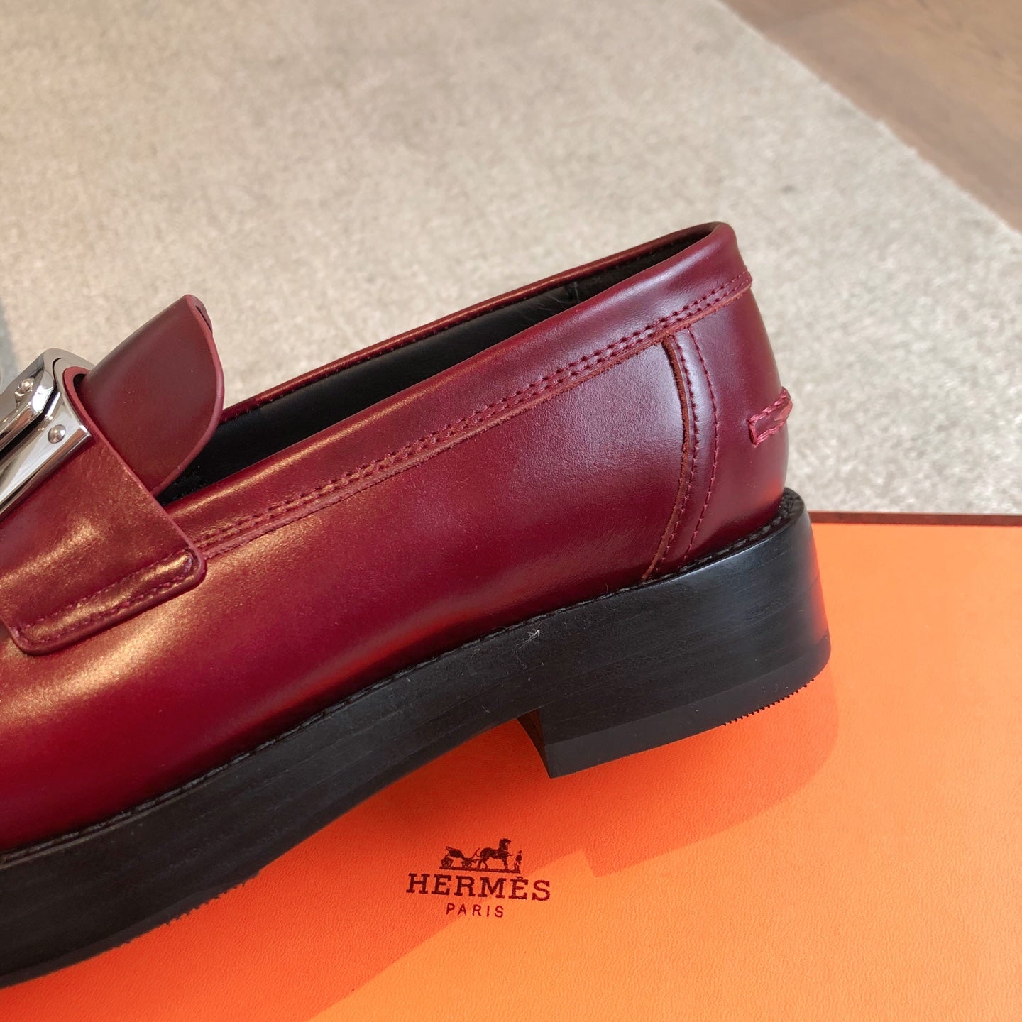 HM 25 Kelly Loafer Red Cowhide 353503