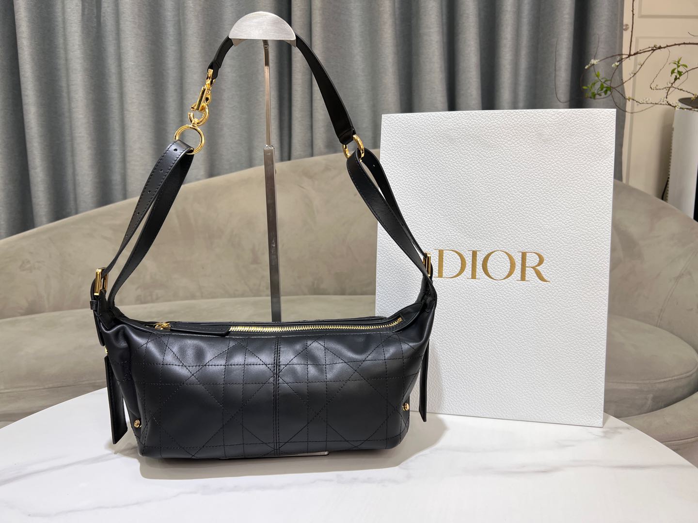 CD Wandering Bag 23 With Black Calfskin