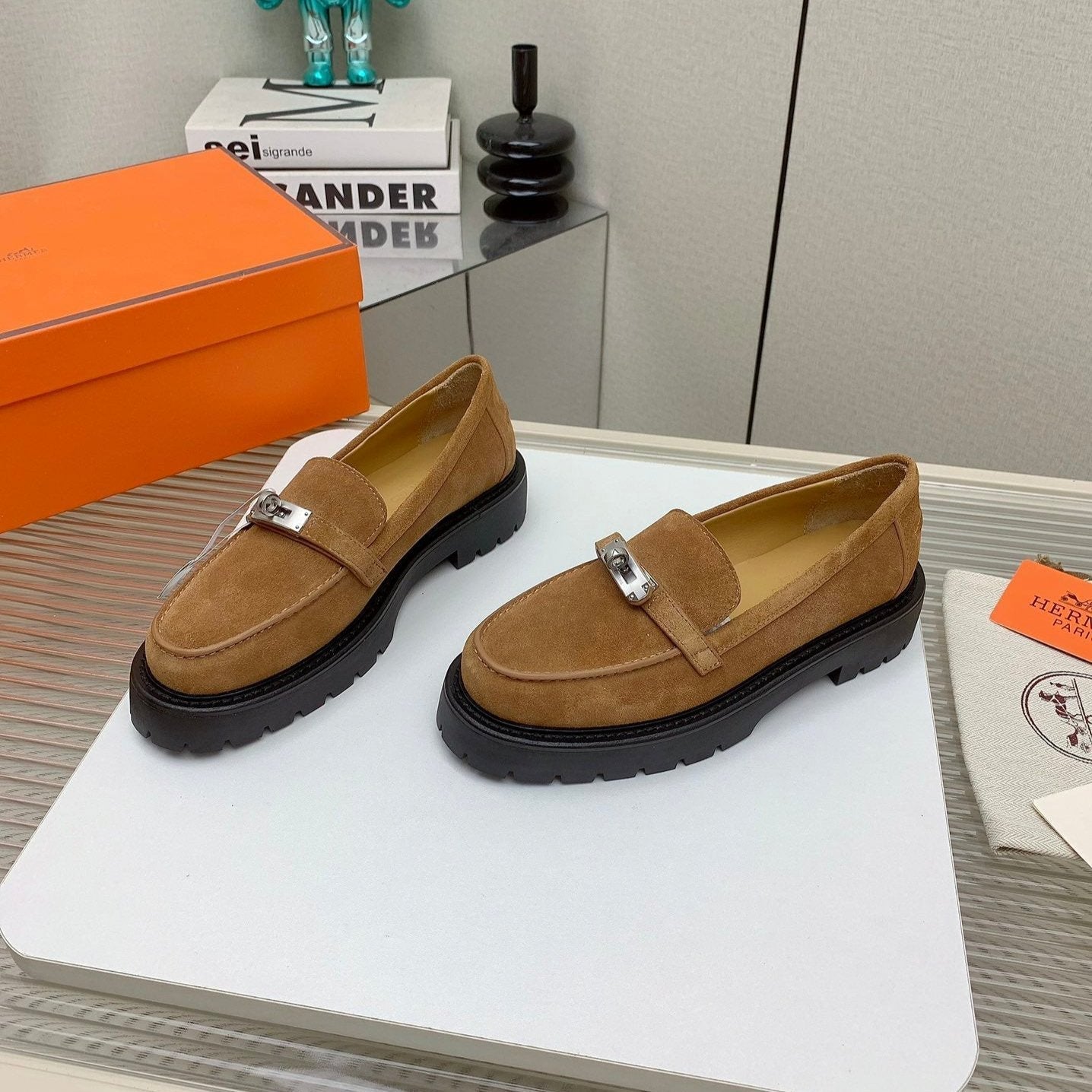 HM Icone Loafer Brown Suede 971405