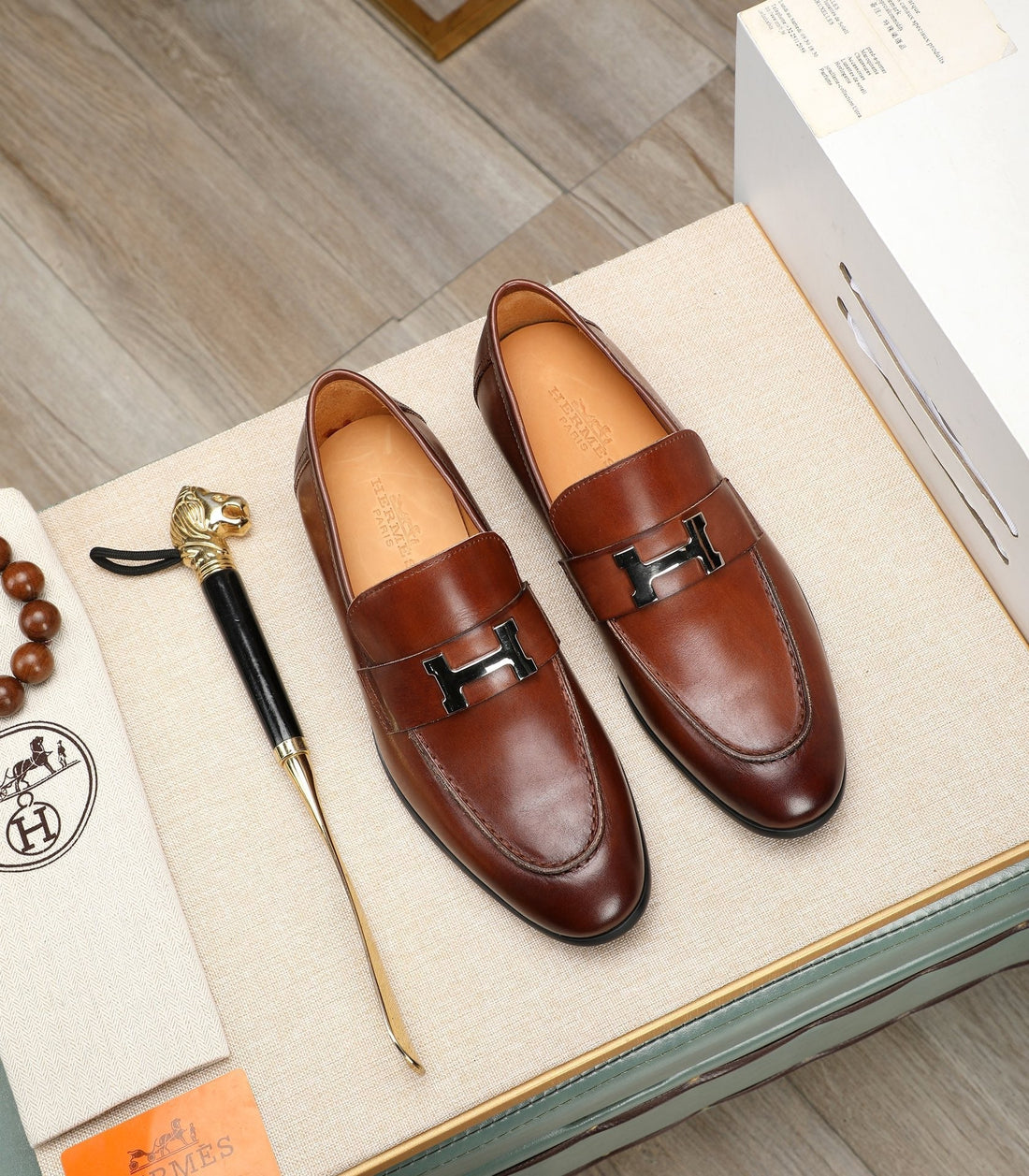 HM Men's Paris Loafer Brown Cowhide 480417