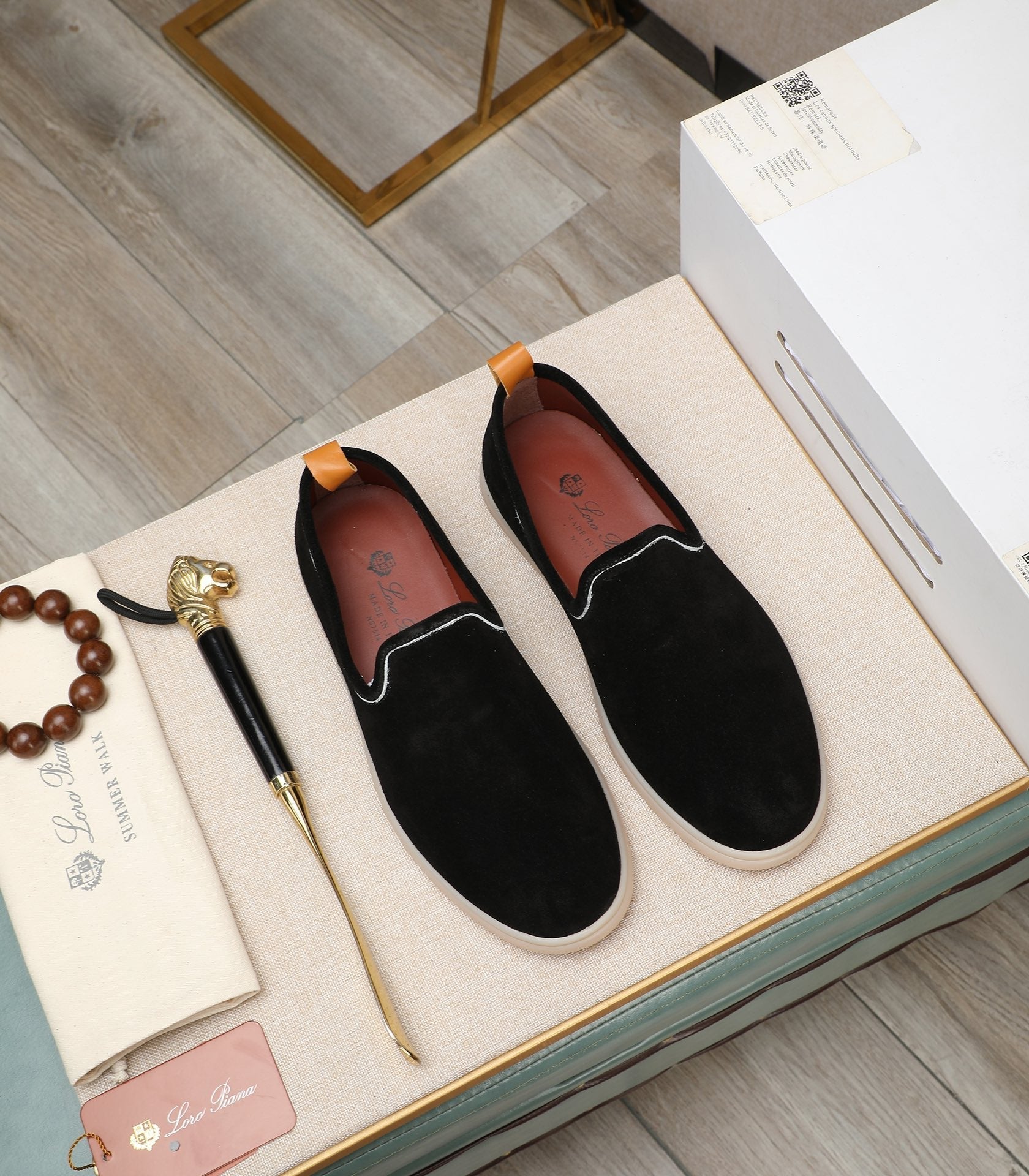 LP VENICE WALK LOAFERS BLACK SUEDE