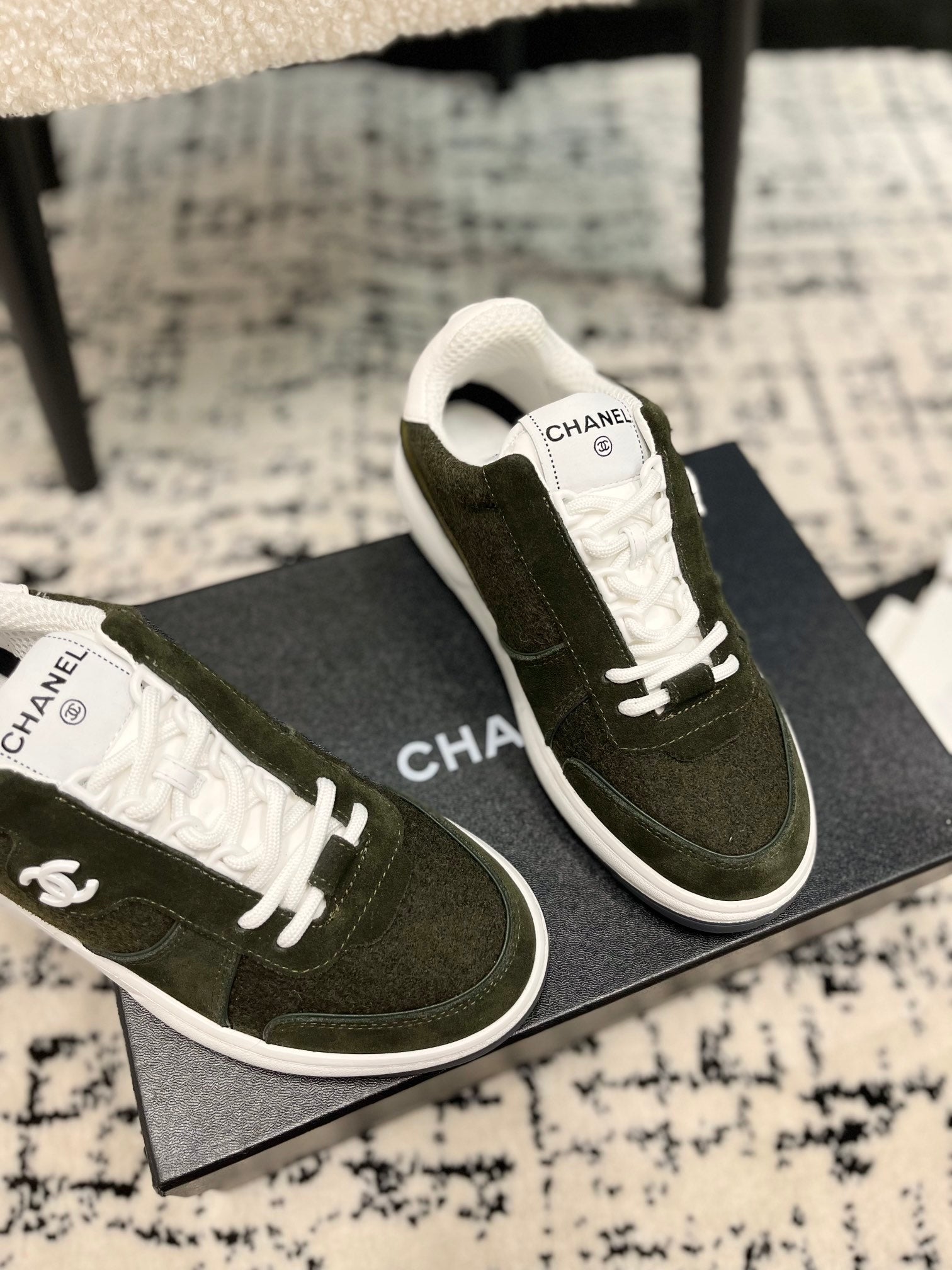 cc sneaker black velvet suede