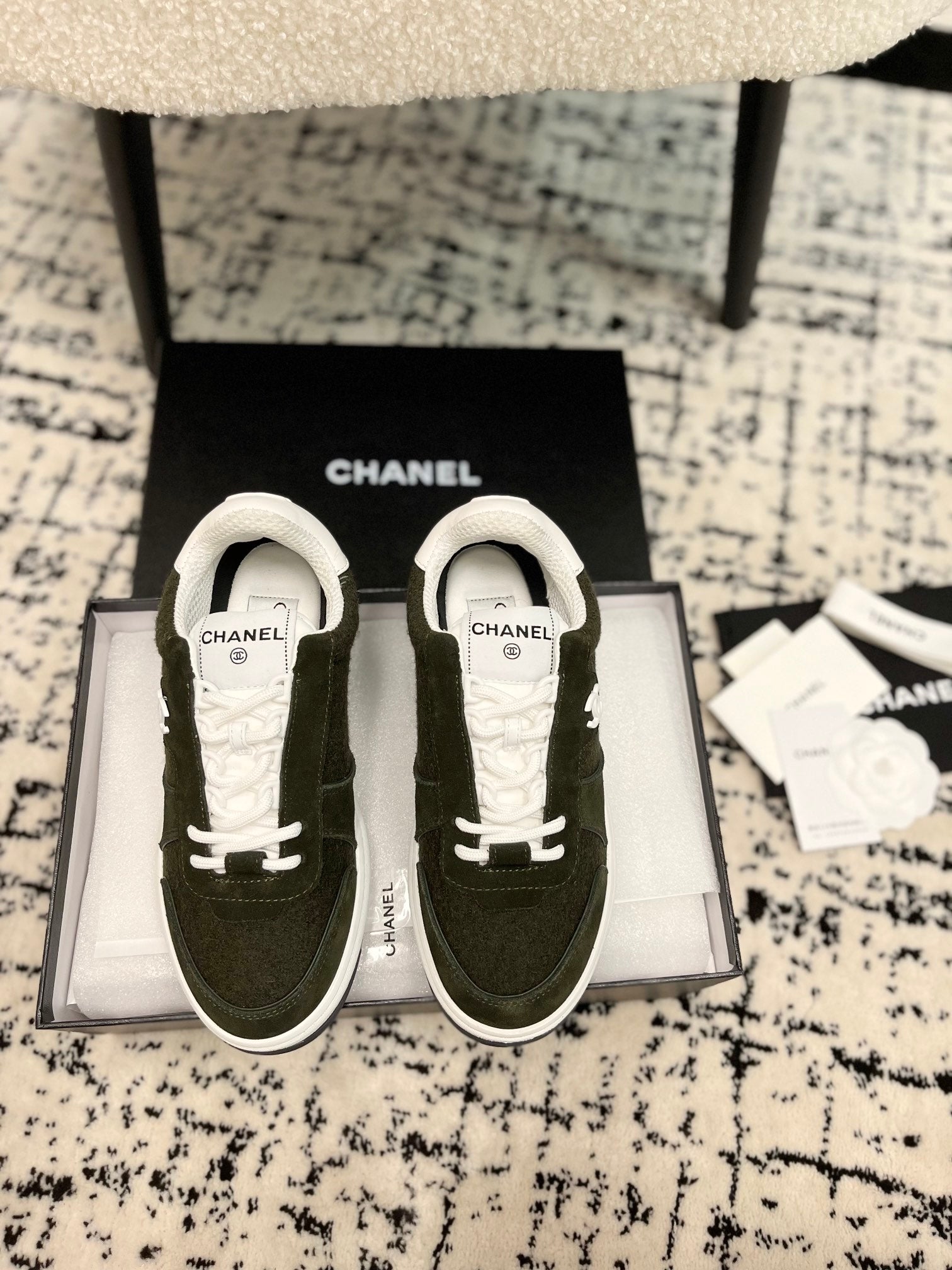 cc sneaker black velvet suede