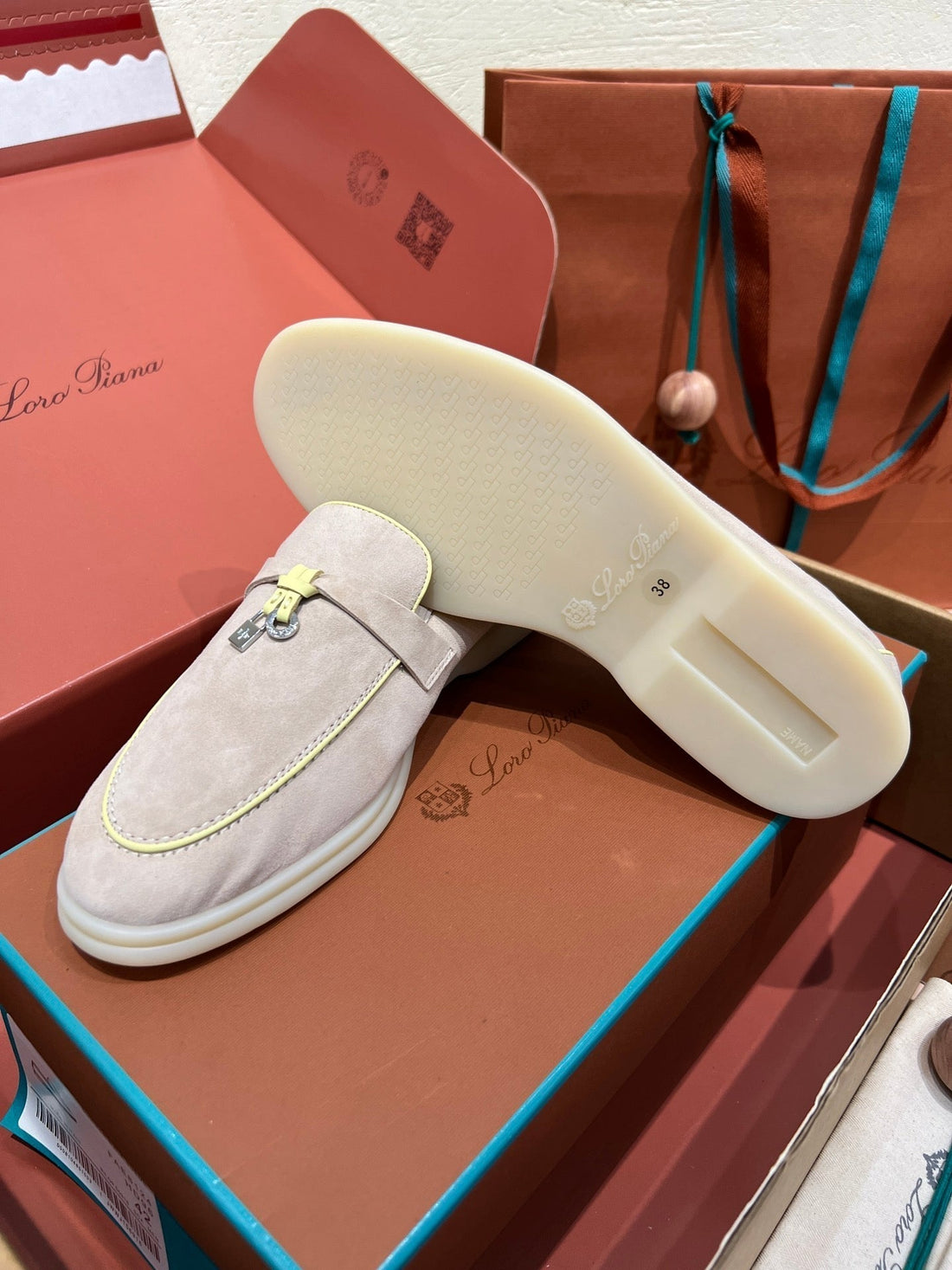 lp summer charm walk loafer royal beige yellow suede