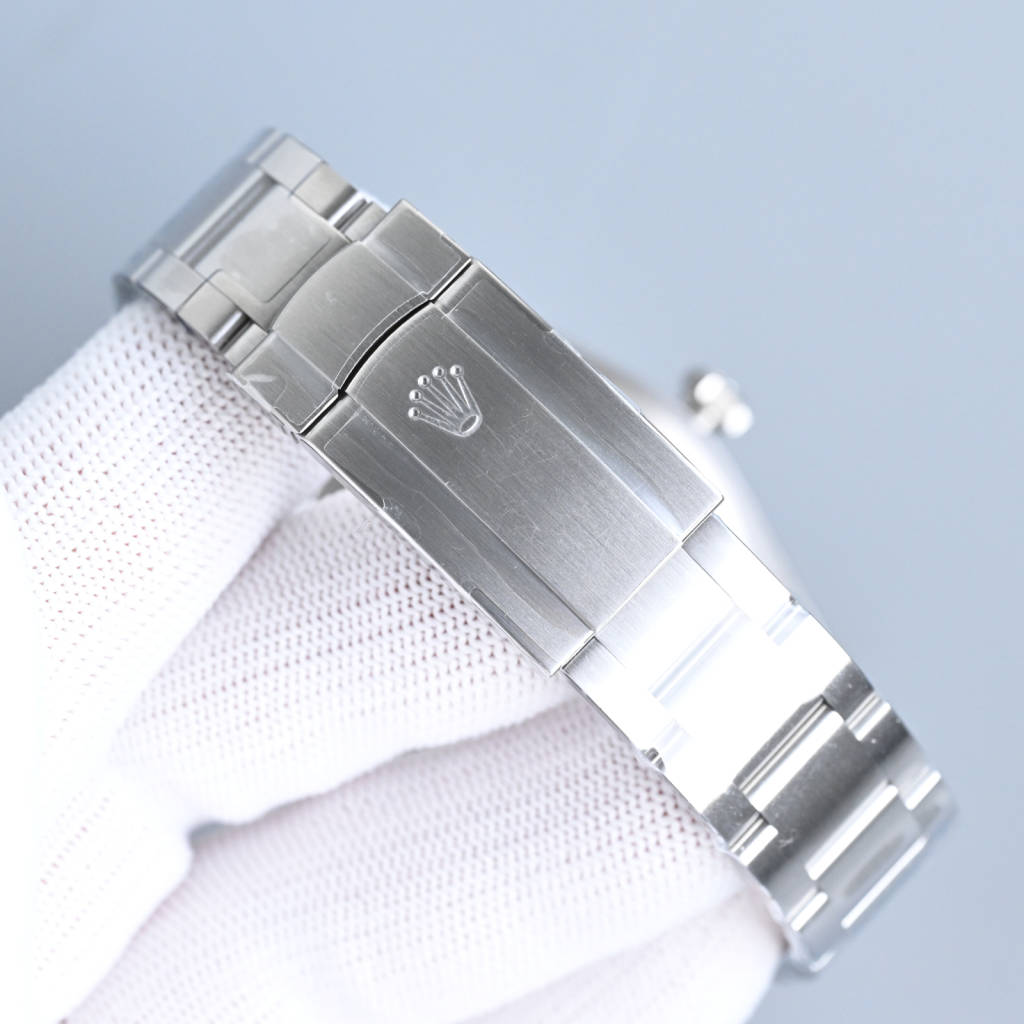 Rolex Perpetual 41mm Silver Light Blue