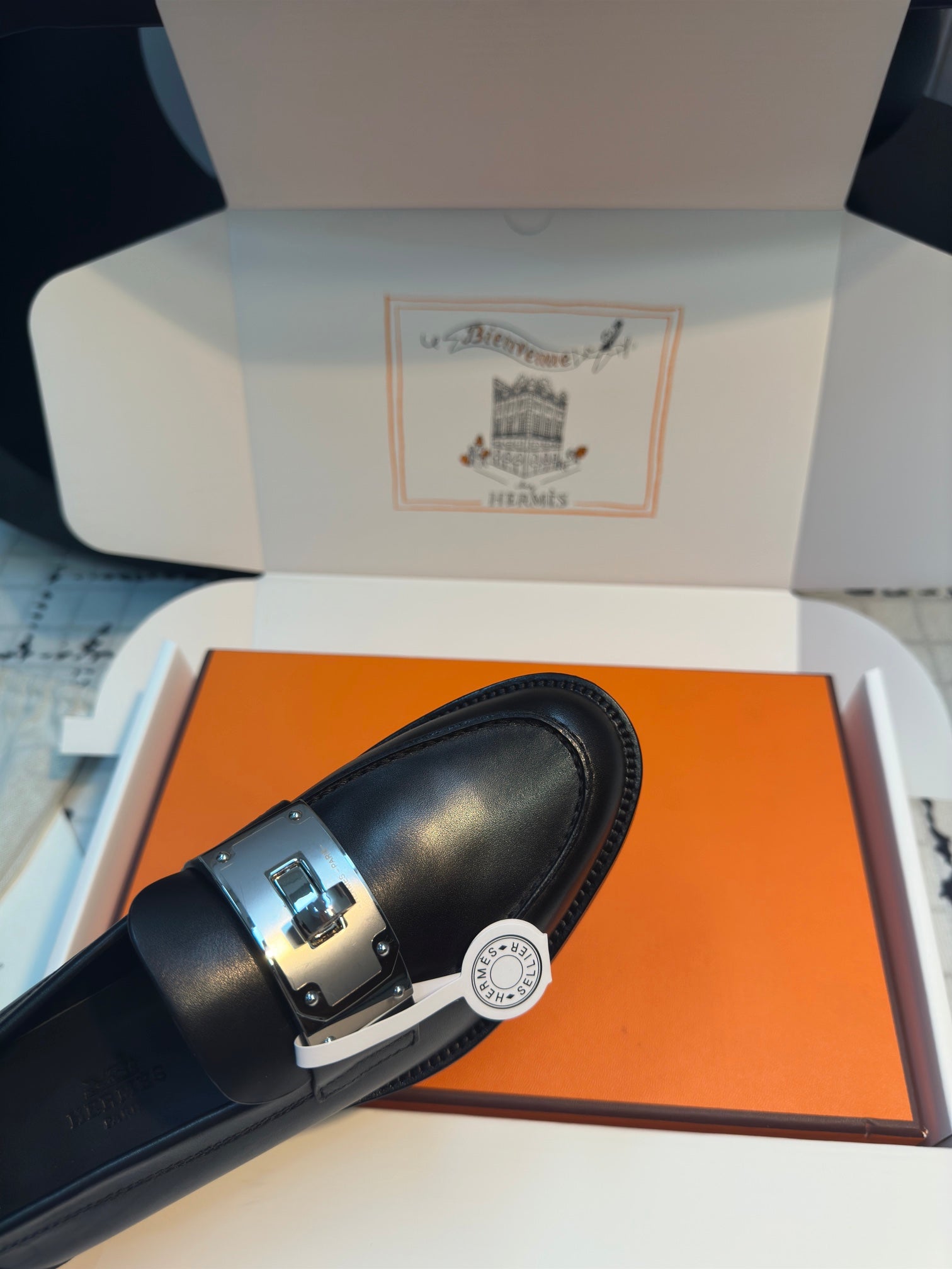 HM Hot Loafer 30mm Black Cowhide 970666