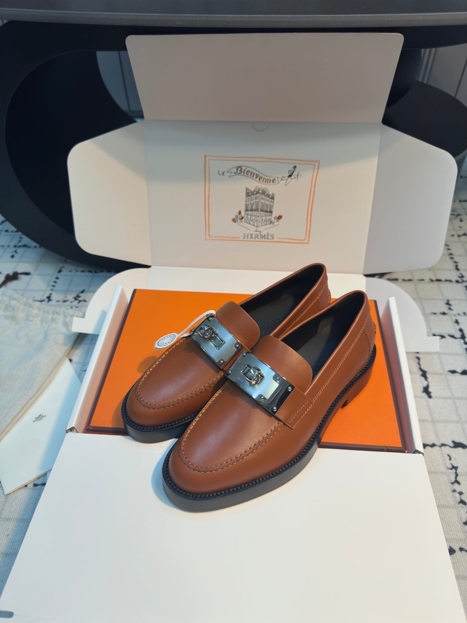 HM Hot Loafer 30mm Brown Cowhide 970667