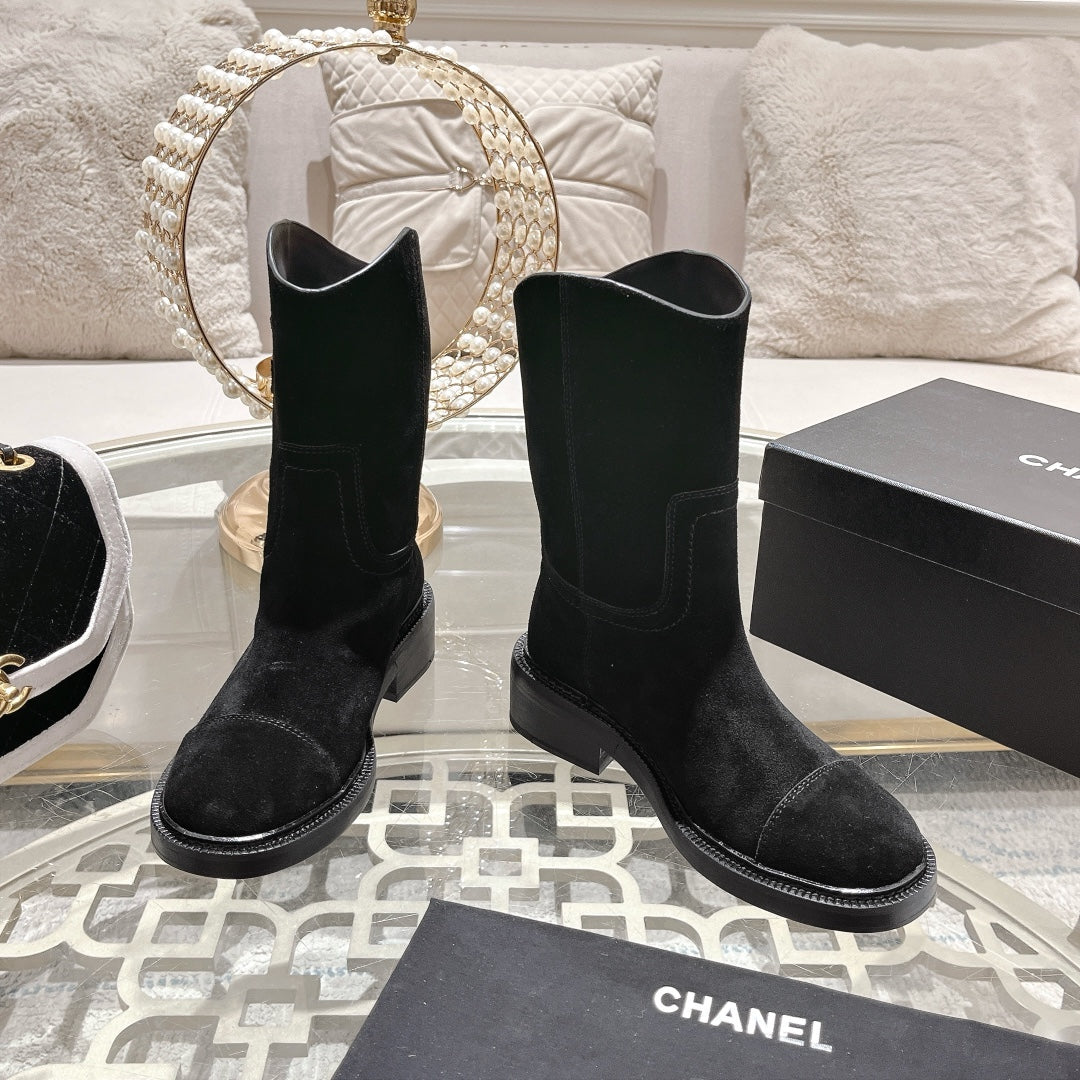 CC Ankle Boots 40mm Black Suede