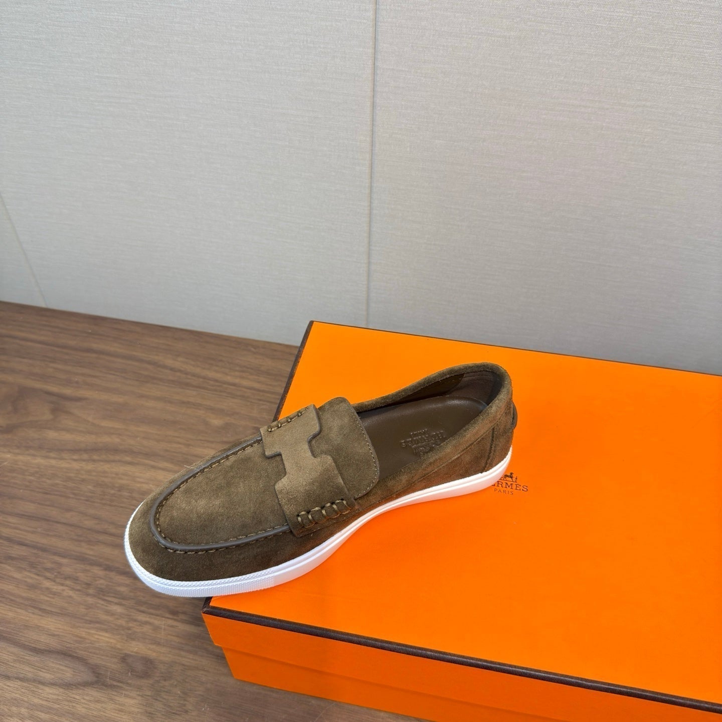 HM 25 Loafers Moss Green Cowhide 329173