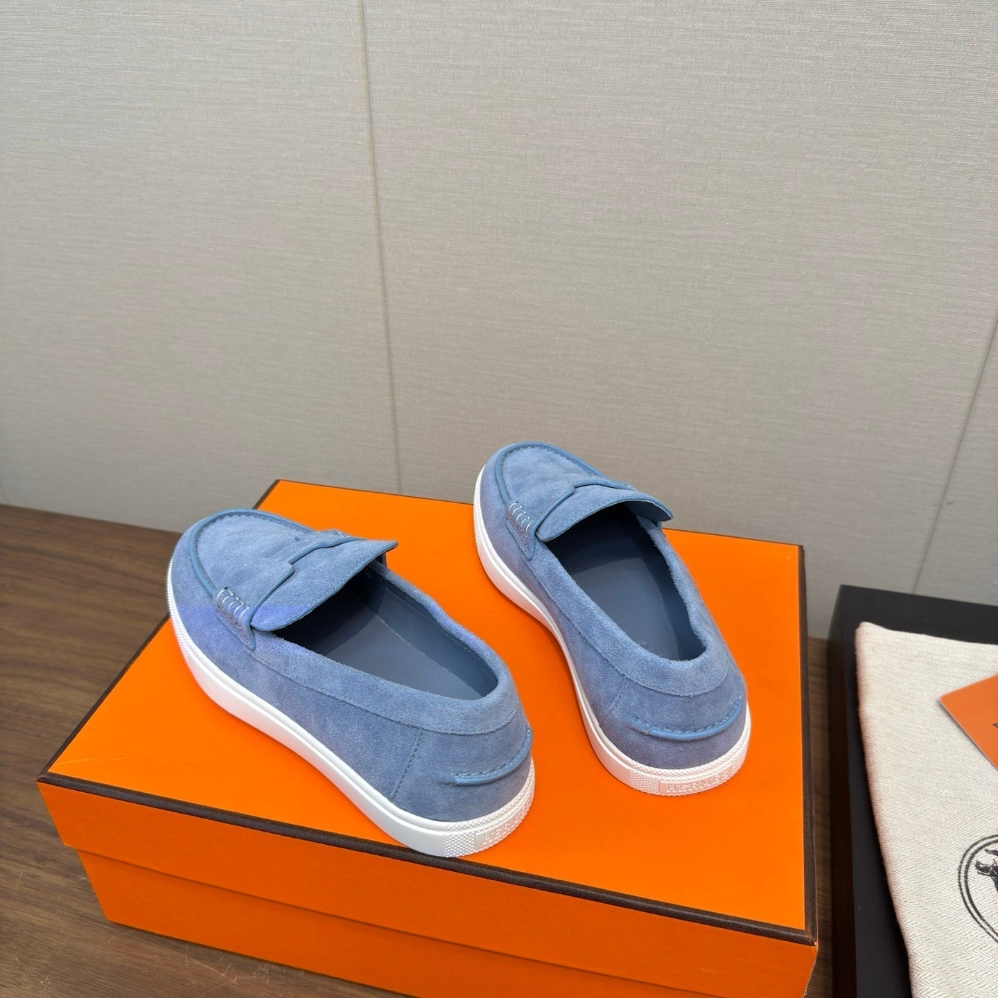 HM 25 Loafers Blue Cowhide 329175