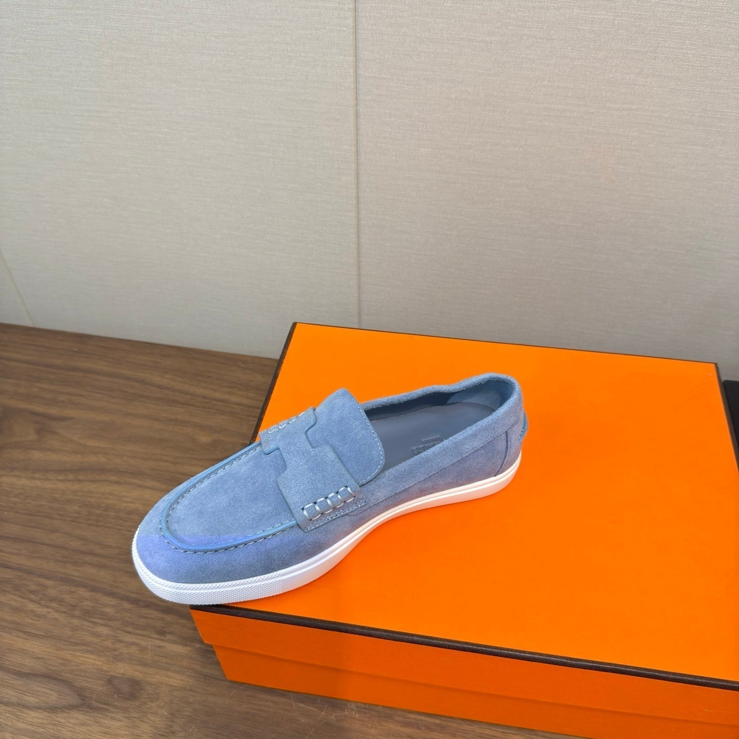 HM 25 Loafers Blue Cowhide 329175