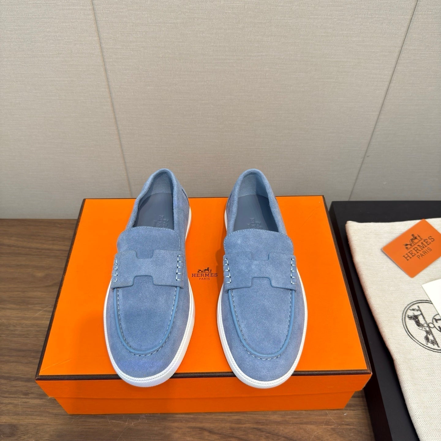 HM 25 Loafers Blue Cowhide 329175