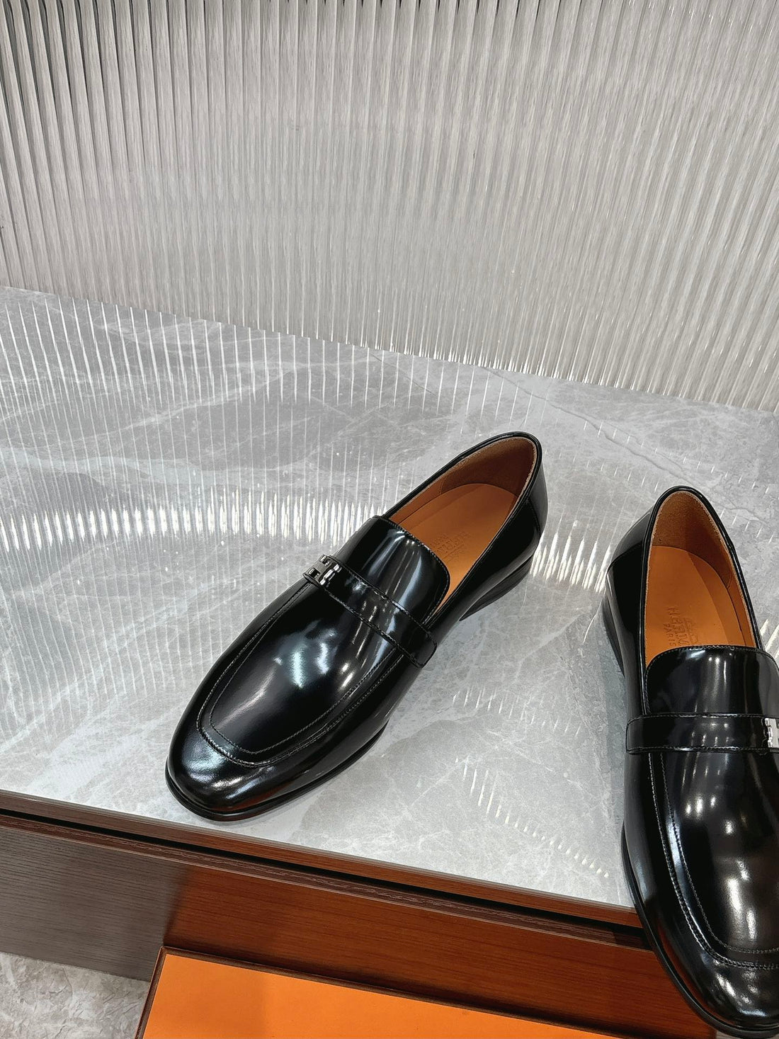 HM Men's Loafer Black Patent Leather 524036