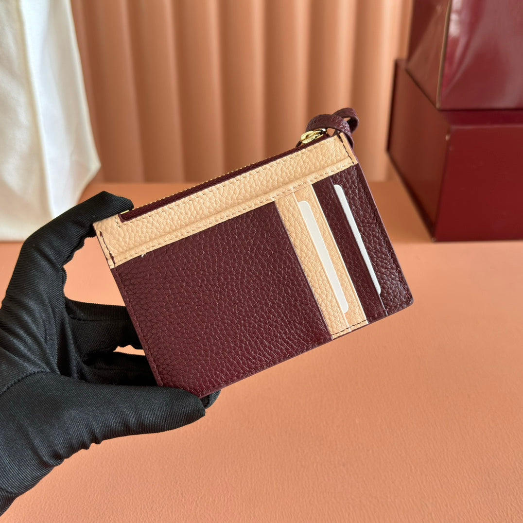 GG Marmont Zip Key Pouch  Rosso Ancora Red Leather 255159