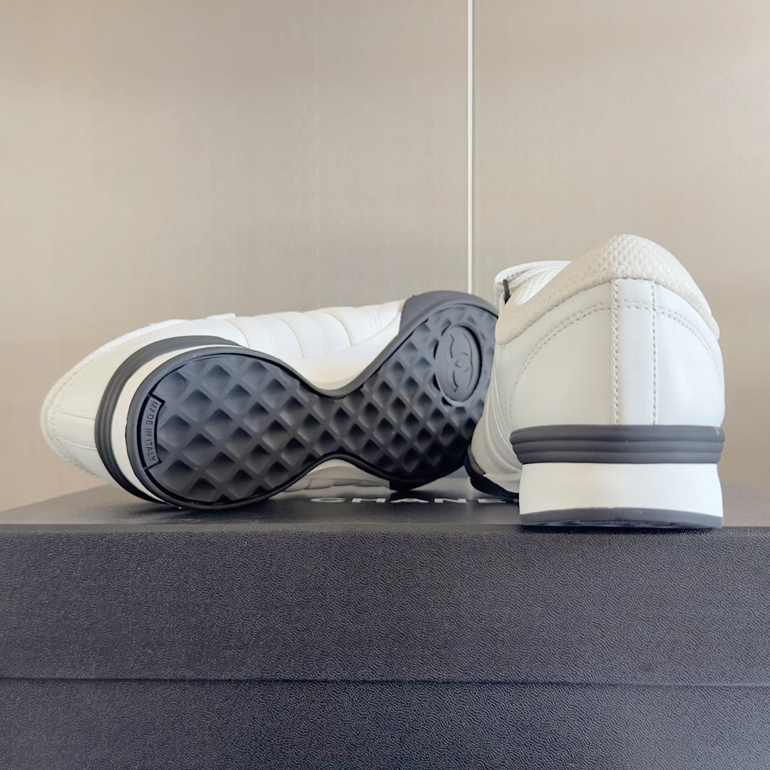 CC MARY JANE SNEAKER IN WHITE LAMBSKIN