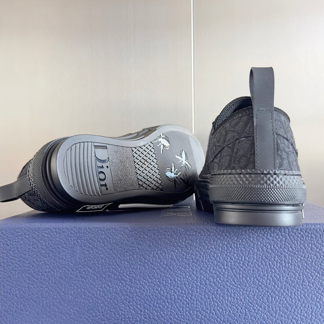 CD B23 Low-Top Sneaker 35mm Black Oblique Jacquard Fabric