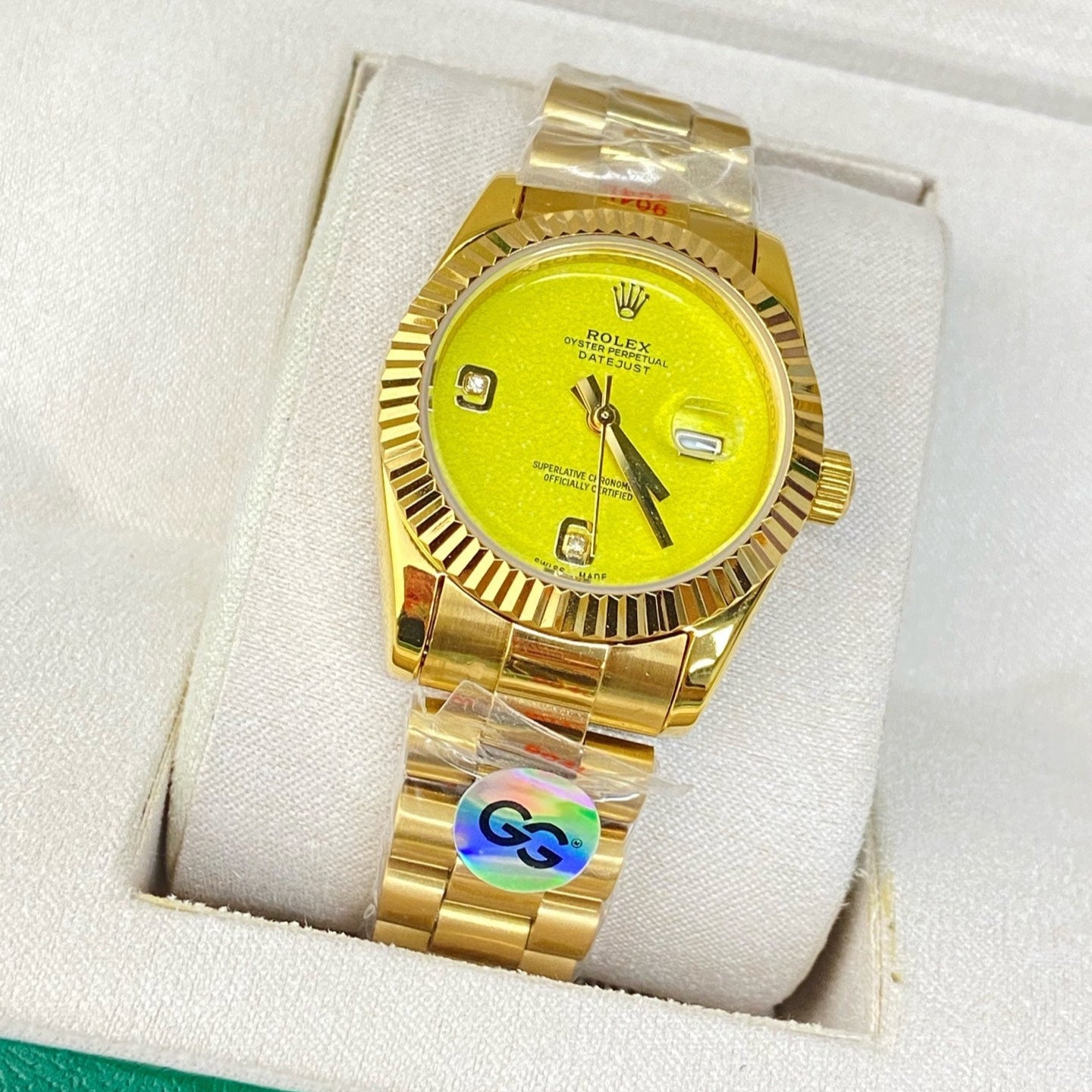 Rolex Datejust 31mm Gold Yellow Dial