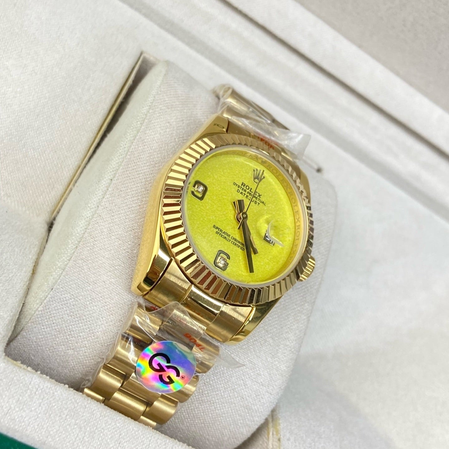 Rolex Datejust 31mm Gold Yellow Dial