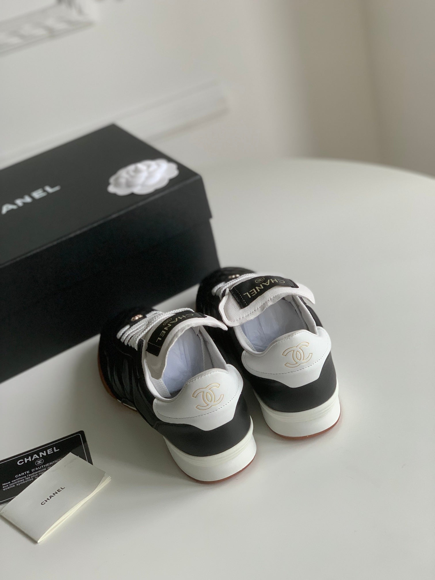 CC Sneaker In Black Lambskin Quilted 143546