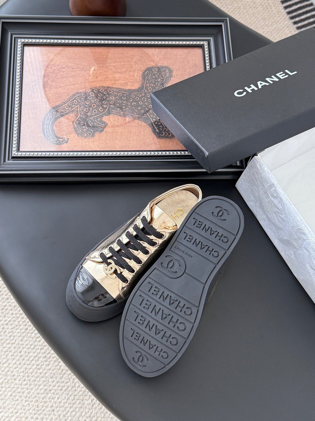 CC 25 Loafers Pink Gold Sheepskin 375637