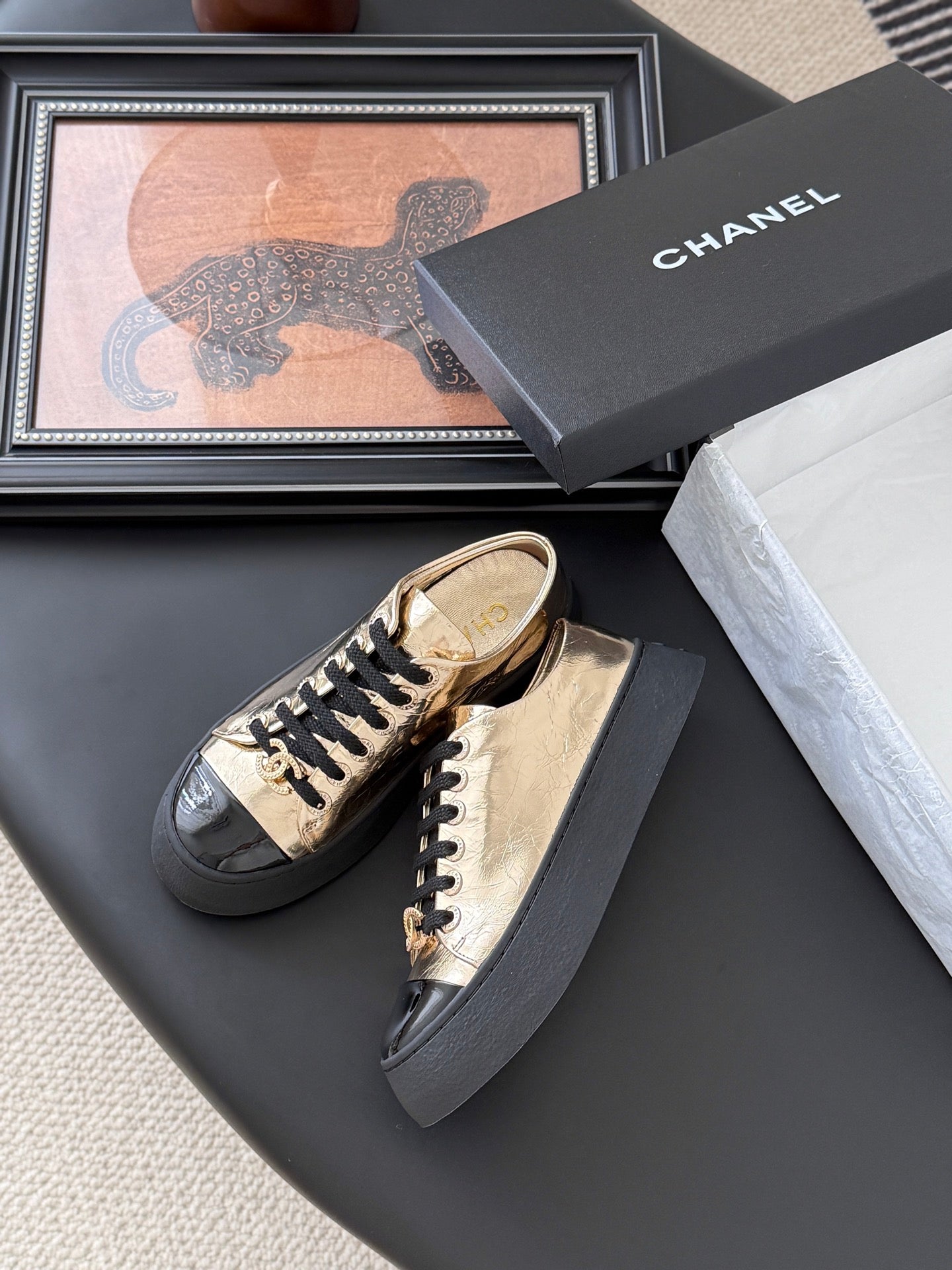 CC 25 Loafers Pink Gold Sheepskin 375637