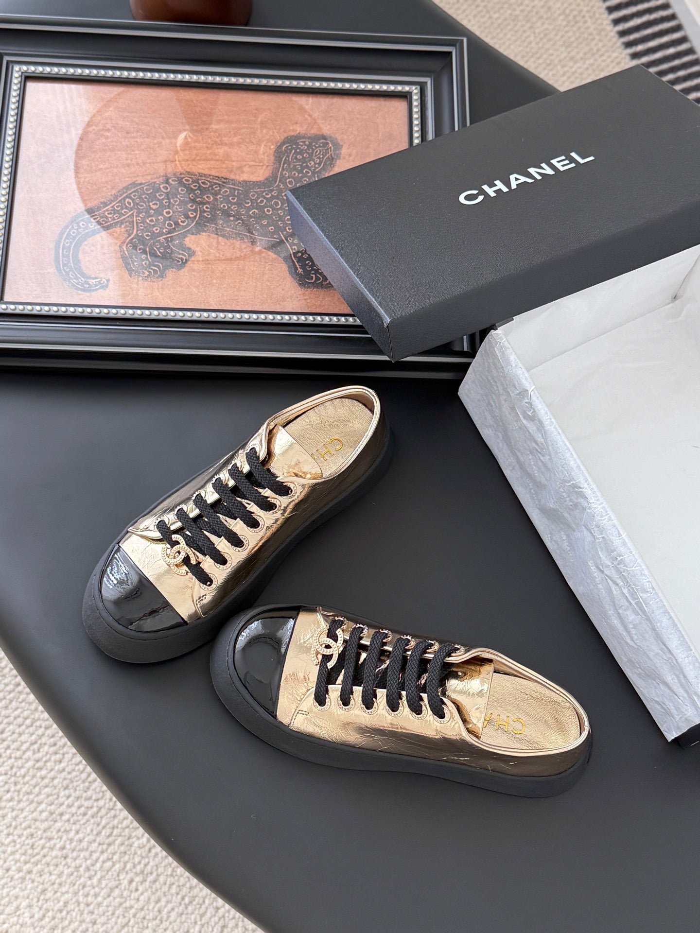 CC 25 Loafers Pink Gold Sheepskin 375637