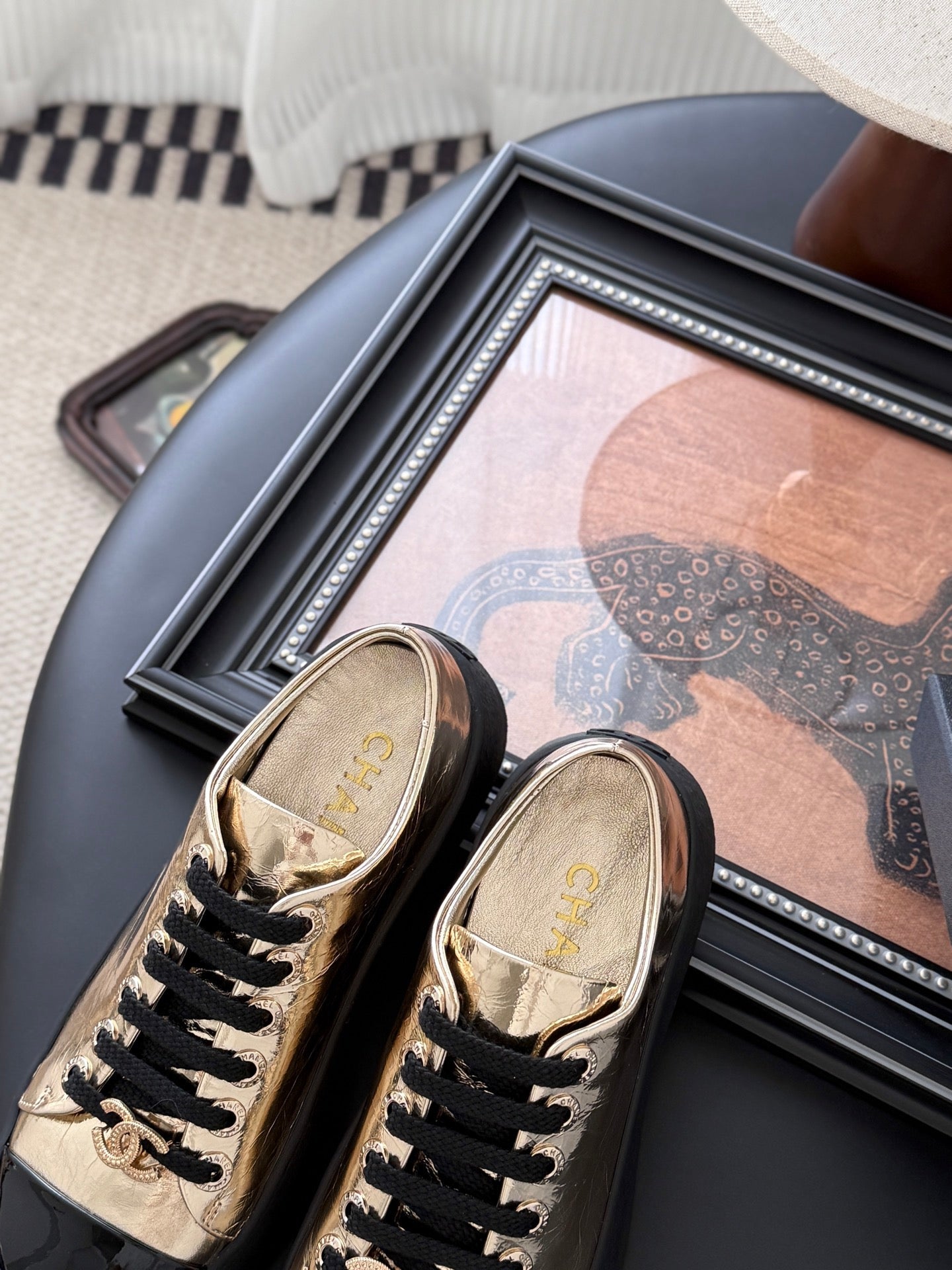 CC 25 Loafers Pink Gold Sheepskin 375637