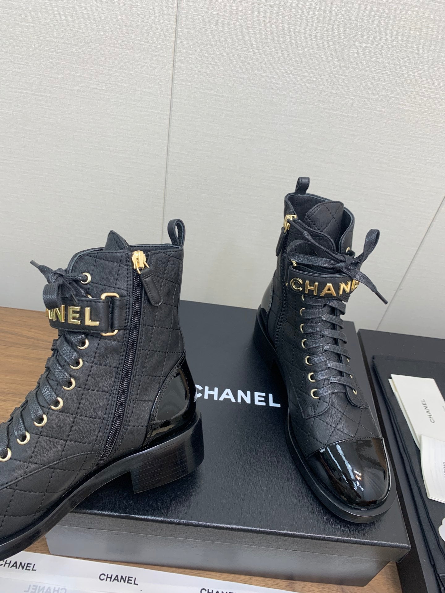 CC Short Boots Black Cowhided