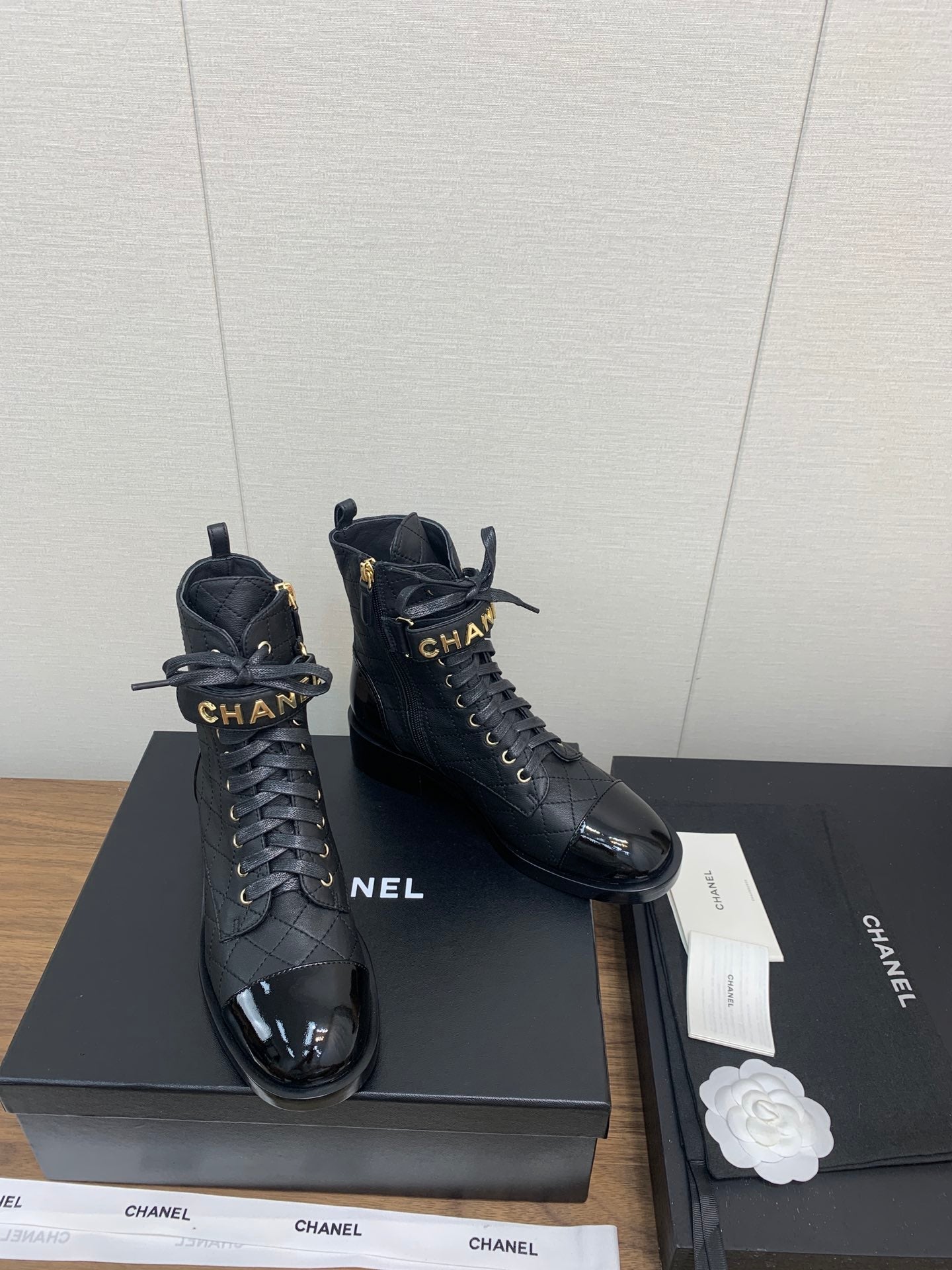 CC Short Boots Black Cowhided