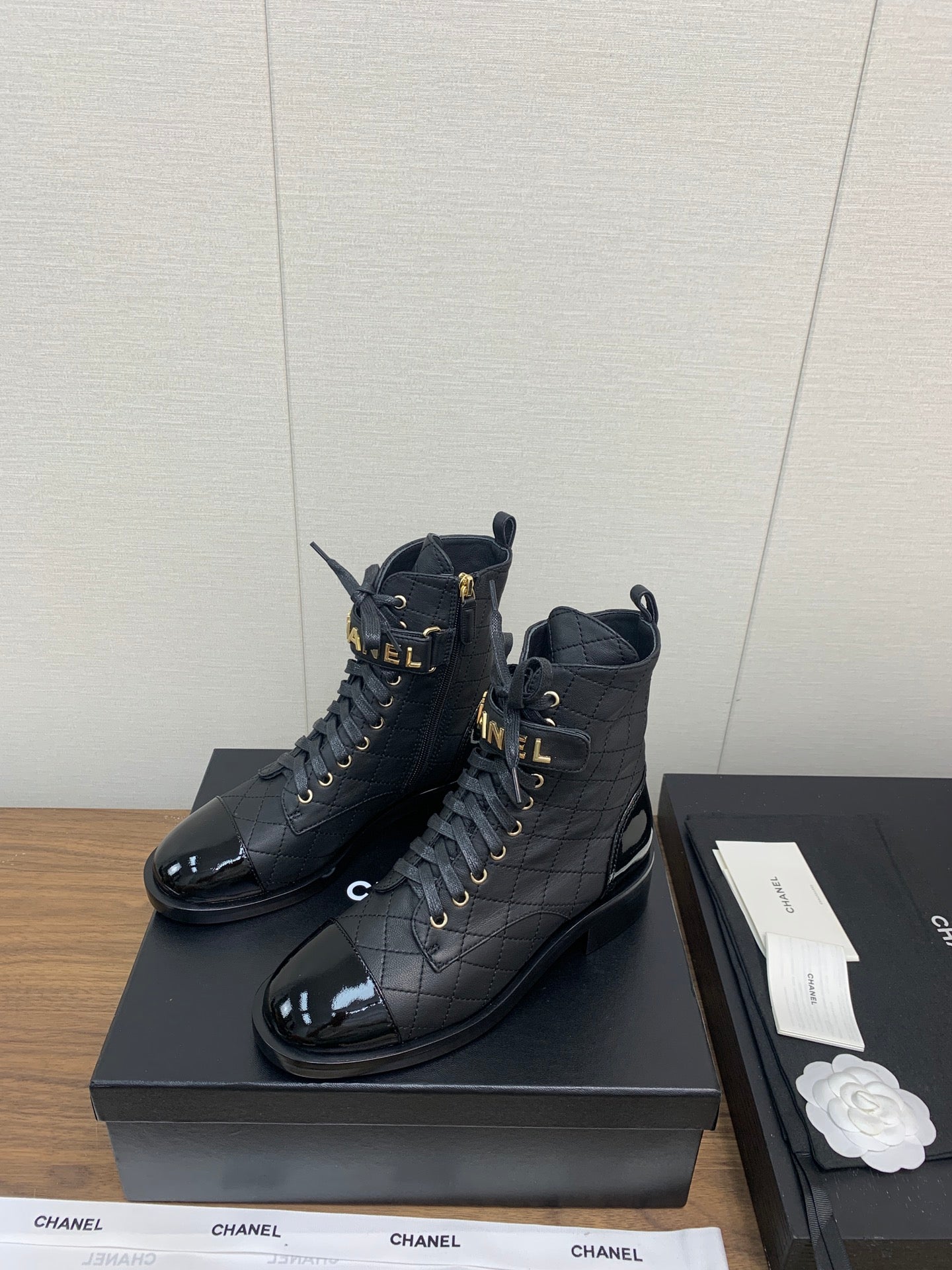 CC Short Boots Black Cowhided