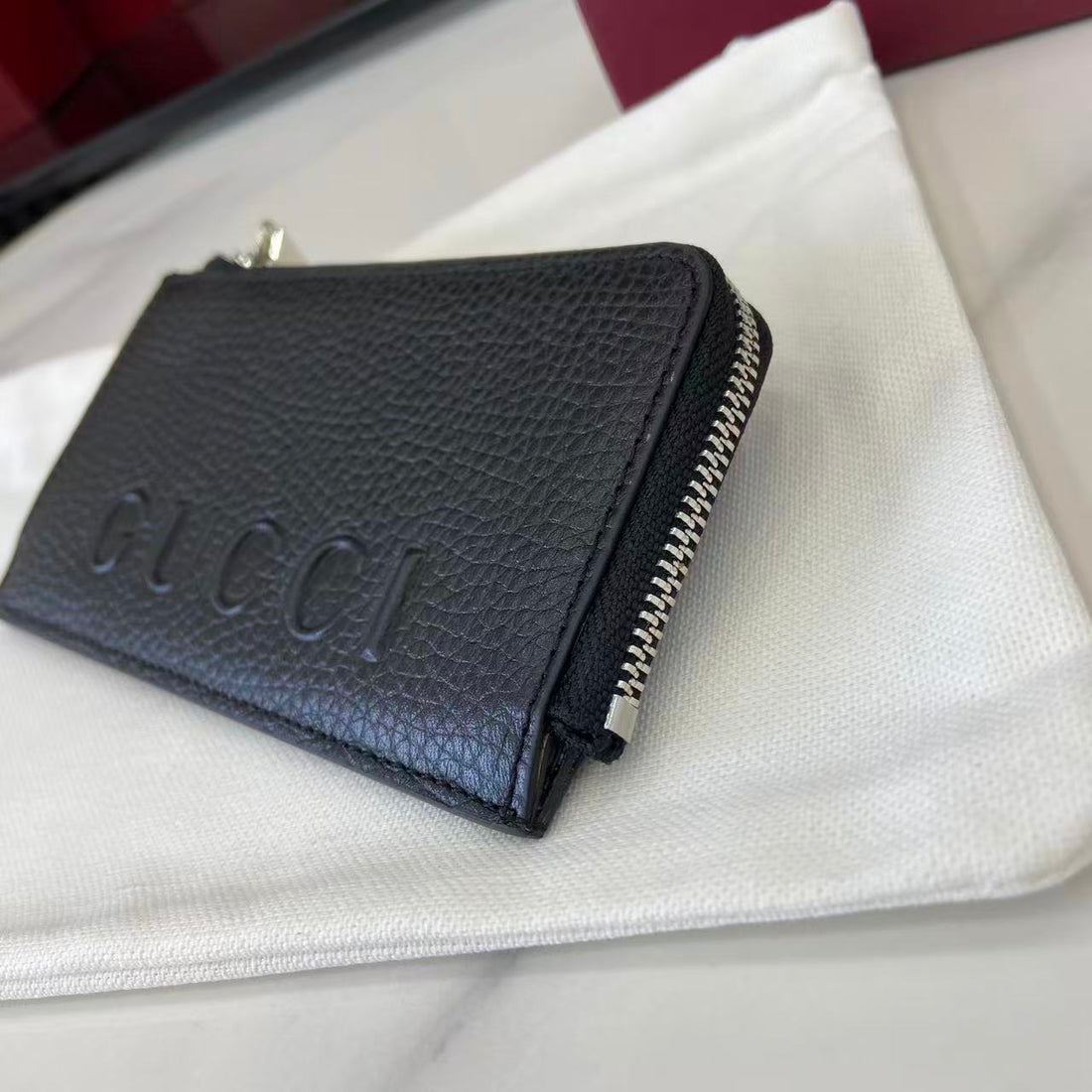 Gucci 25 Wallet Black Grained Cowhide 290505