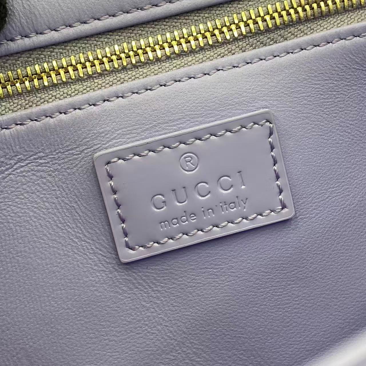 Gucci 25 Siena Bag Light Purple Gold Leather 292571