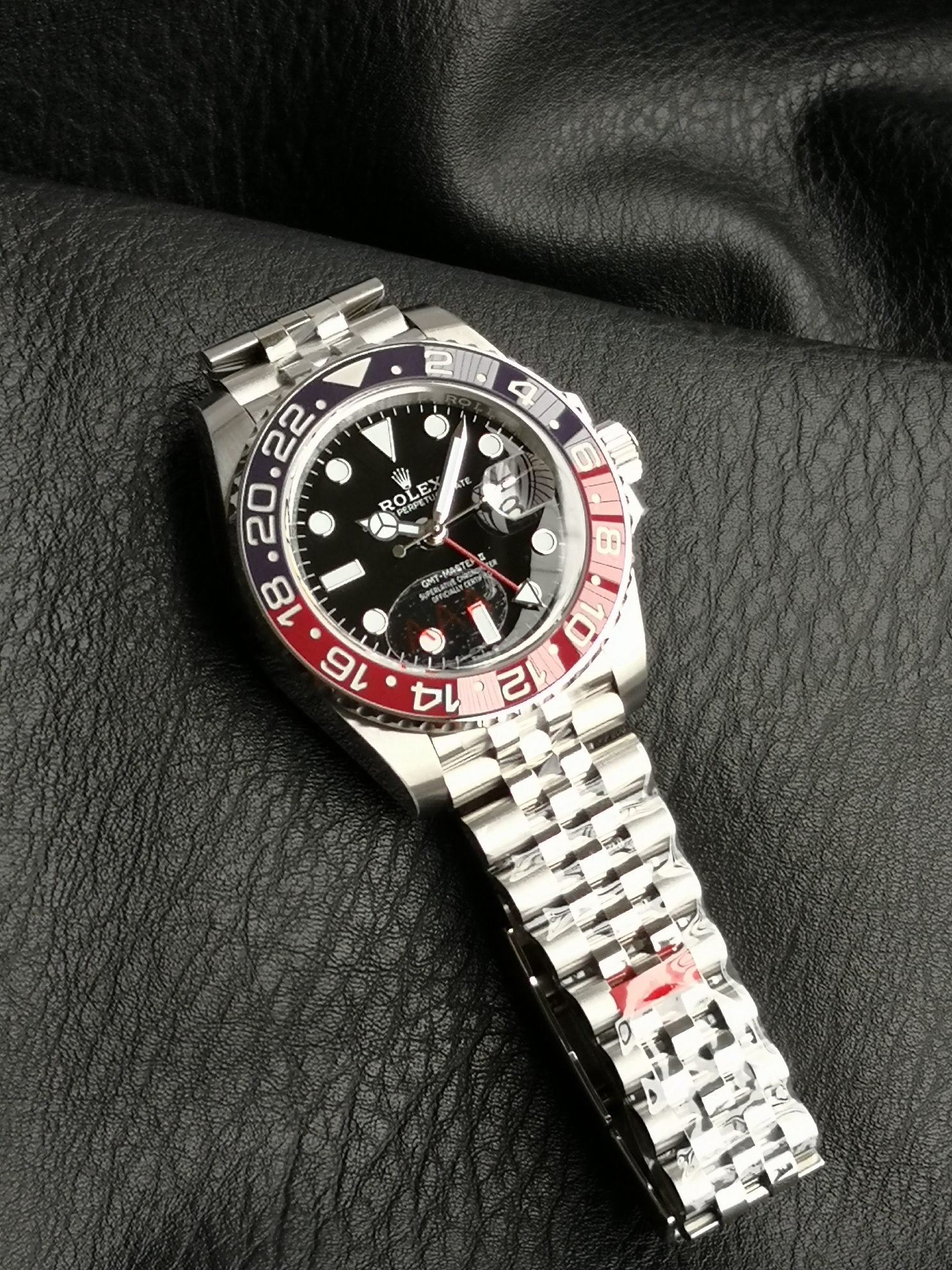 Rolex GMT Master 40mm Silver Black Dial