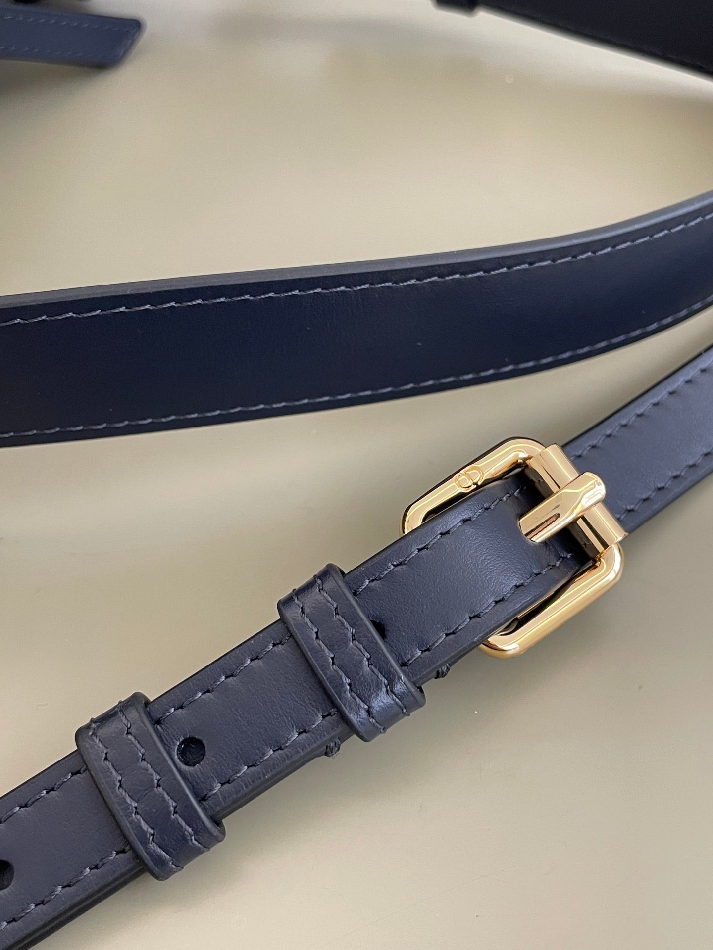 CD Medium Dream Bag 18 Blue Oblique Jacquard and Calfskin