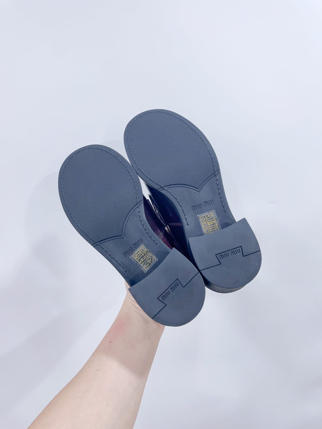 Miu Loafers Crimson Cowhide