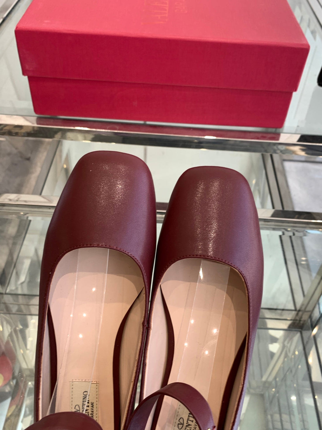VT 25 Ballerina Ballet Gladiator Flats Ruby Red Cowhide 292360